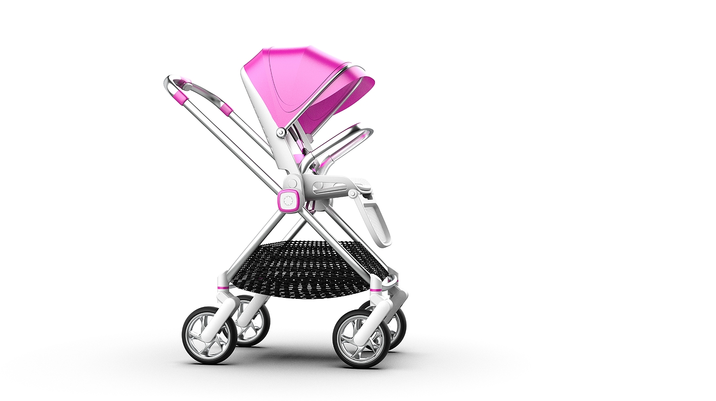 Stroller，baby carriage，Baby car appearance design，industrial design，Baby carriage appearance design，baby carriage industrial design，