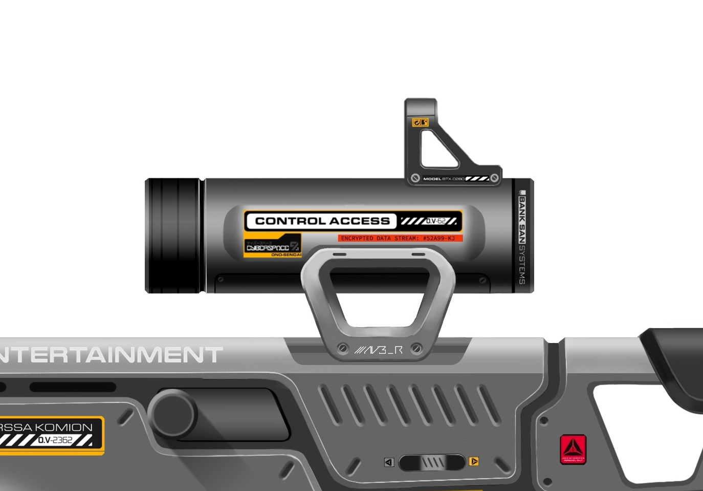 Toy Products，conceptual design，product design，Hand drawn，firearms，Cyberpunk，