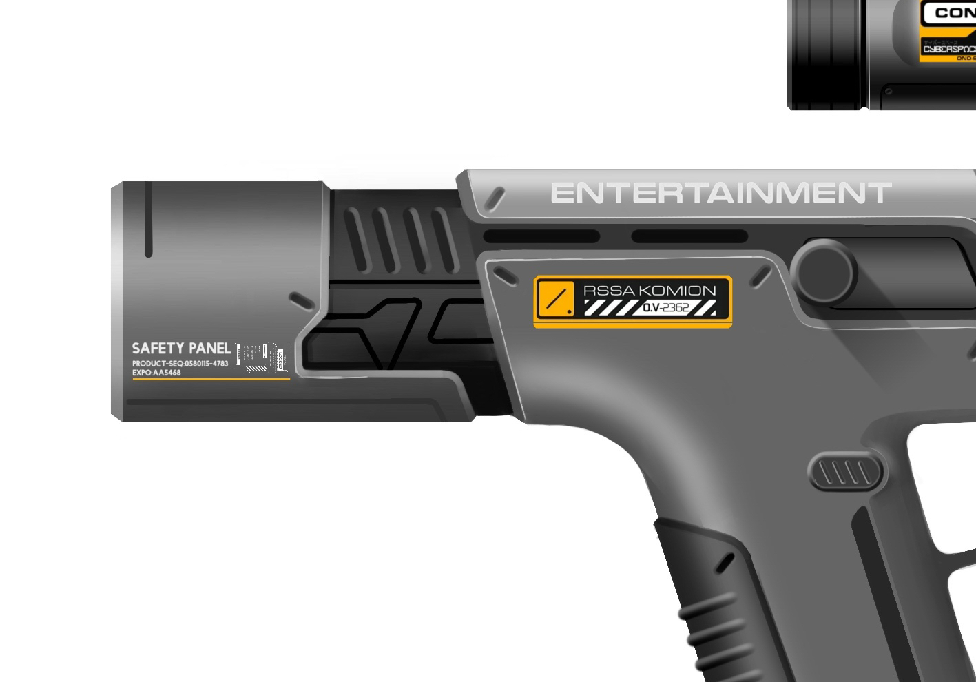 Toy Products，conceptual design，product design，Hand drawn，firearms，Cyberpunk，