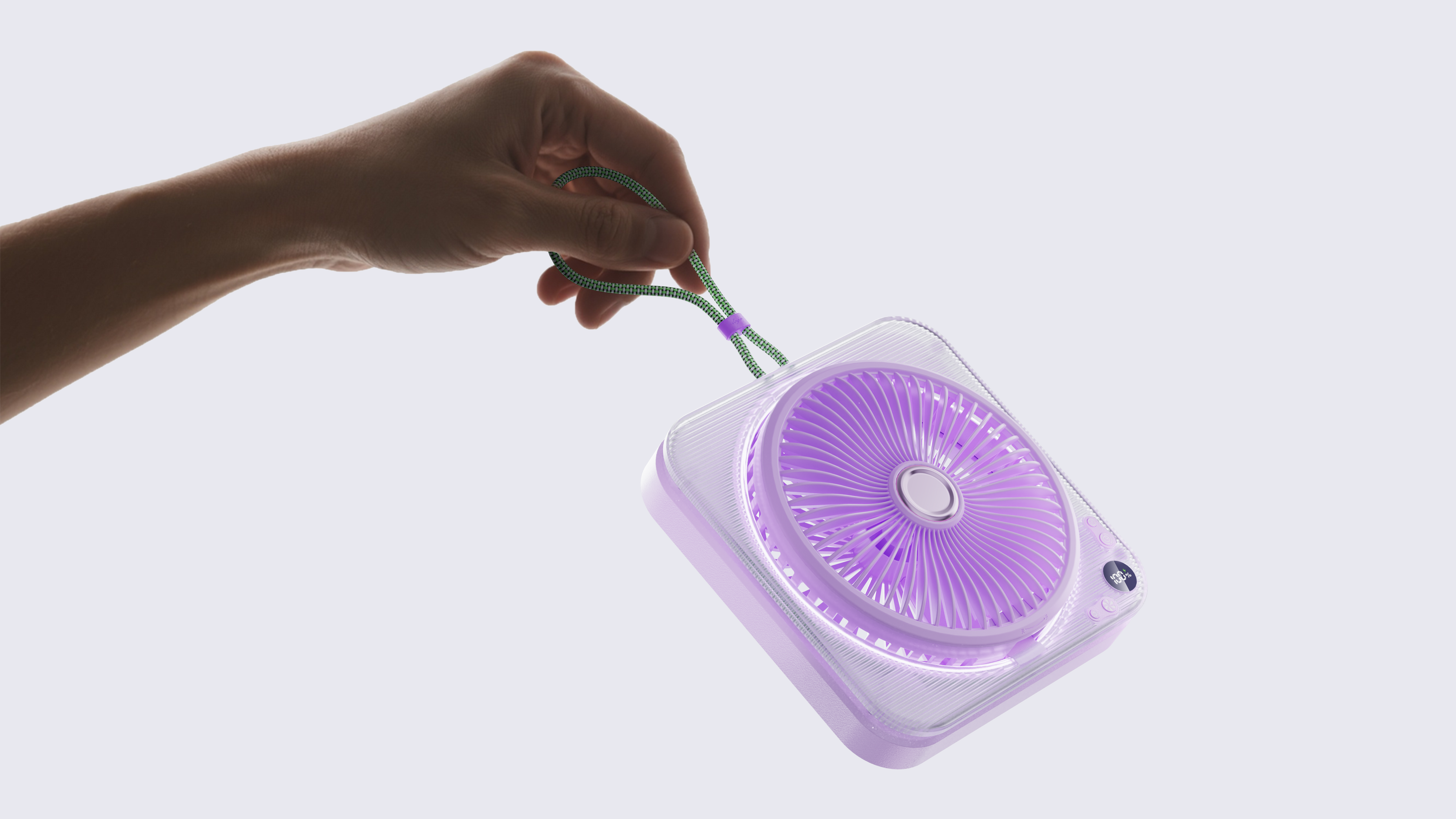 Yushang Design，Wall-mounted fan，Desktop fan，ultra-thin fan，Transparent fan，