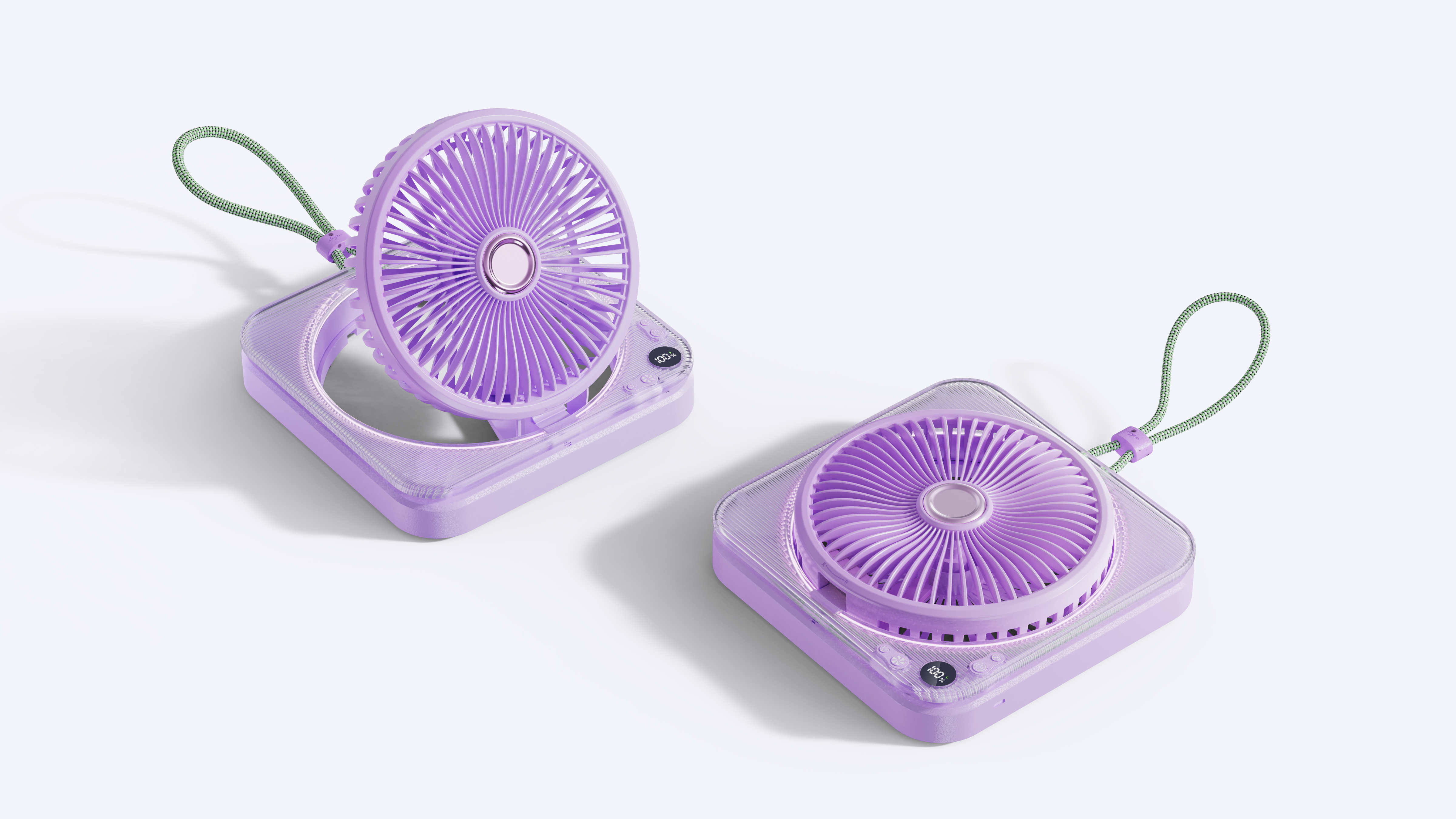 Yushang Design，Wall-mounted fan，Desktop fan，ultra-thin fan，Transparent fan，