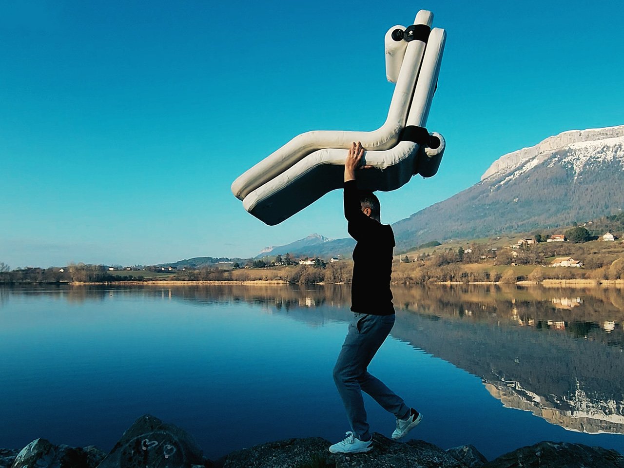 Z LOUNGER，Inflatable recliner，Outdoor equipment，Outdoor furniture，