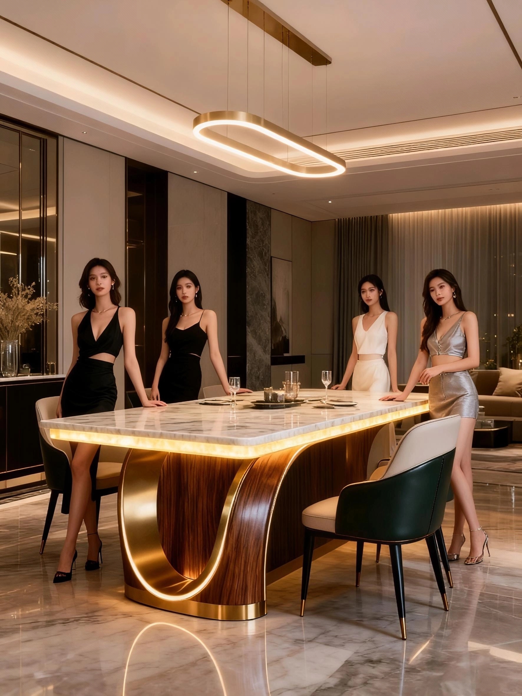 Creative home，Creative Dining Table，Intelligent dining table，