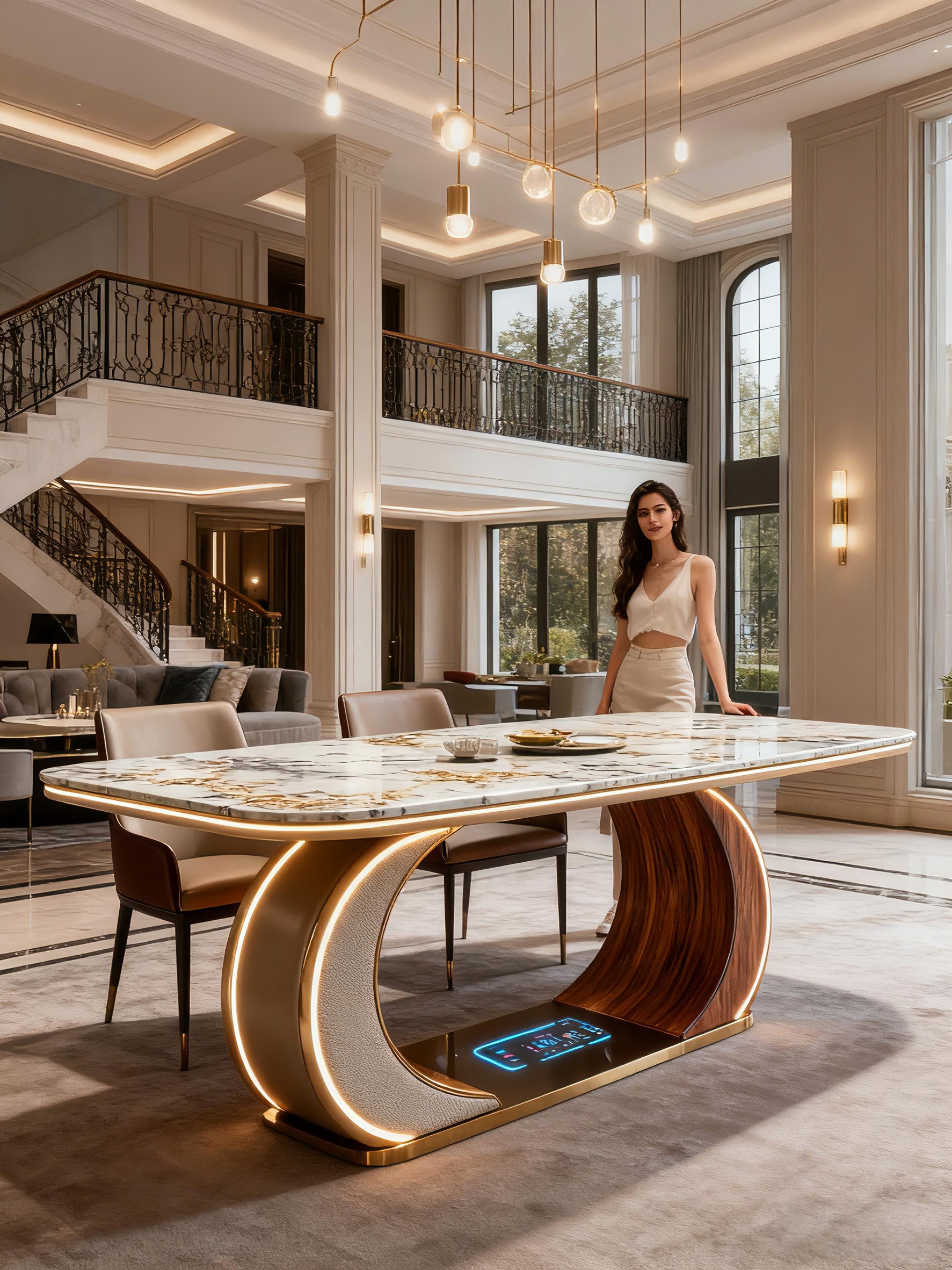 Creative home，Creative Dining Table，Intelligent dining table，