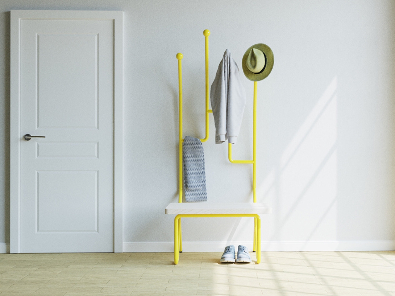 Furniture concept，Minimalist，Functionality，Entrance interaction，