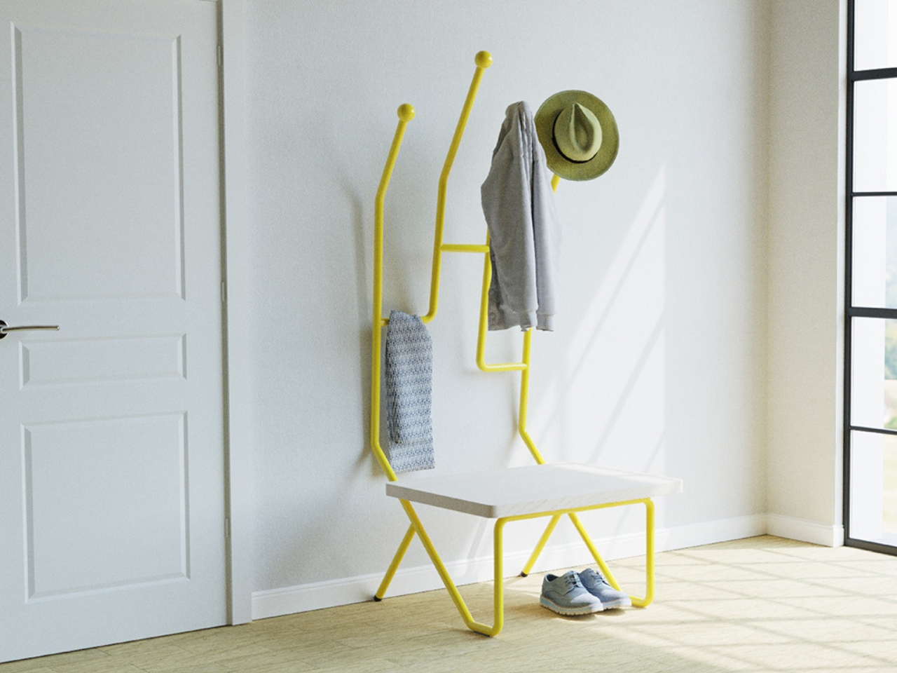 Furniture concept，Minimalist，Functionality，Entrance interaction，