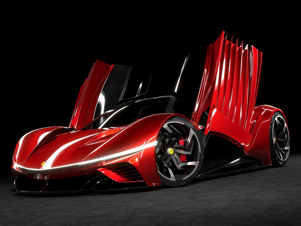 Ferrari，Electric performance，Testarossa EV，Classic design，