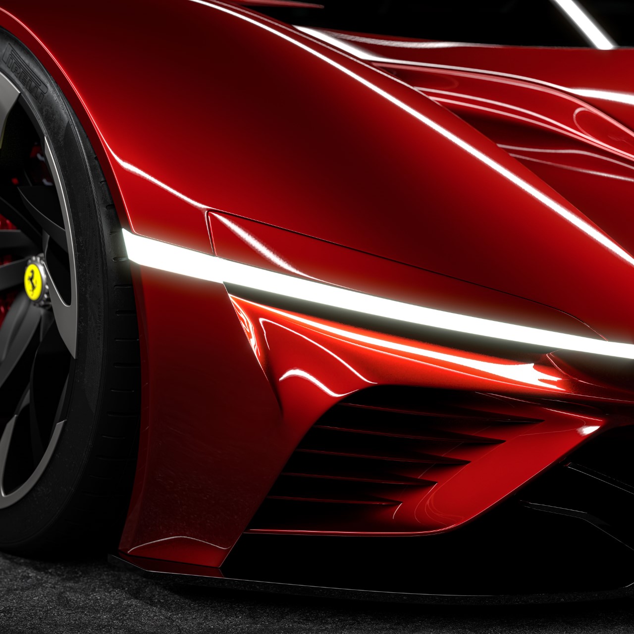 Ferrari，Electric performance，Testarossa EV，Classic design，