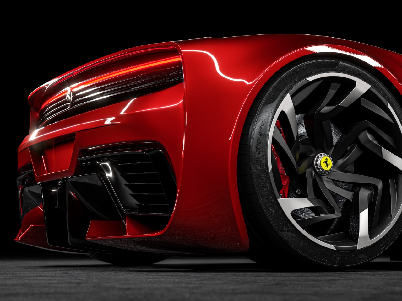 Ferrari，Electric performance，Testarossa EV，Classic design，