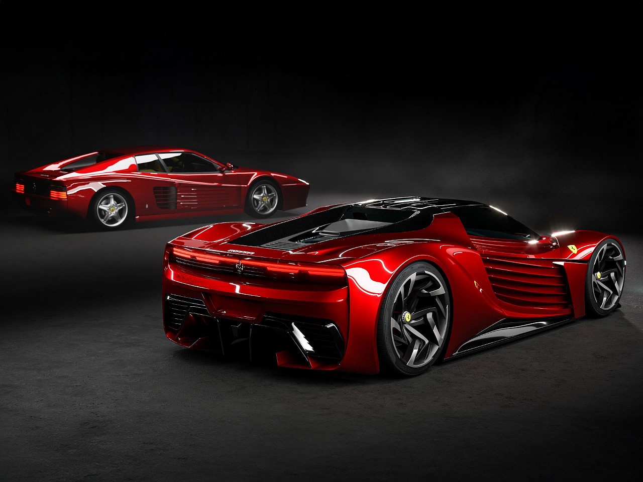 Ferrari，Electric performance，Testarossa EV，Classic design，