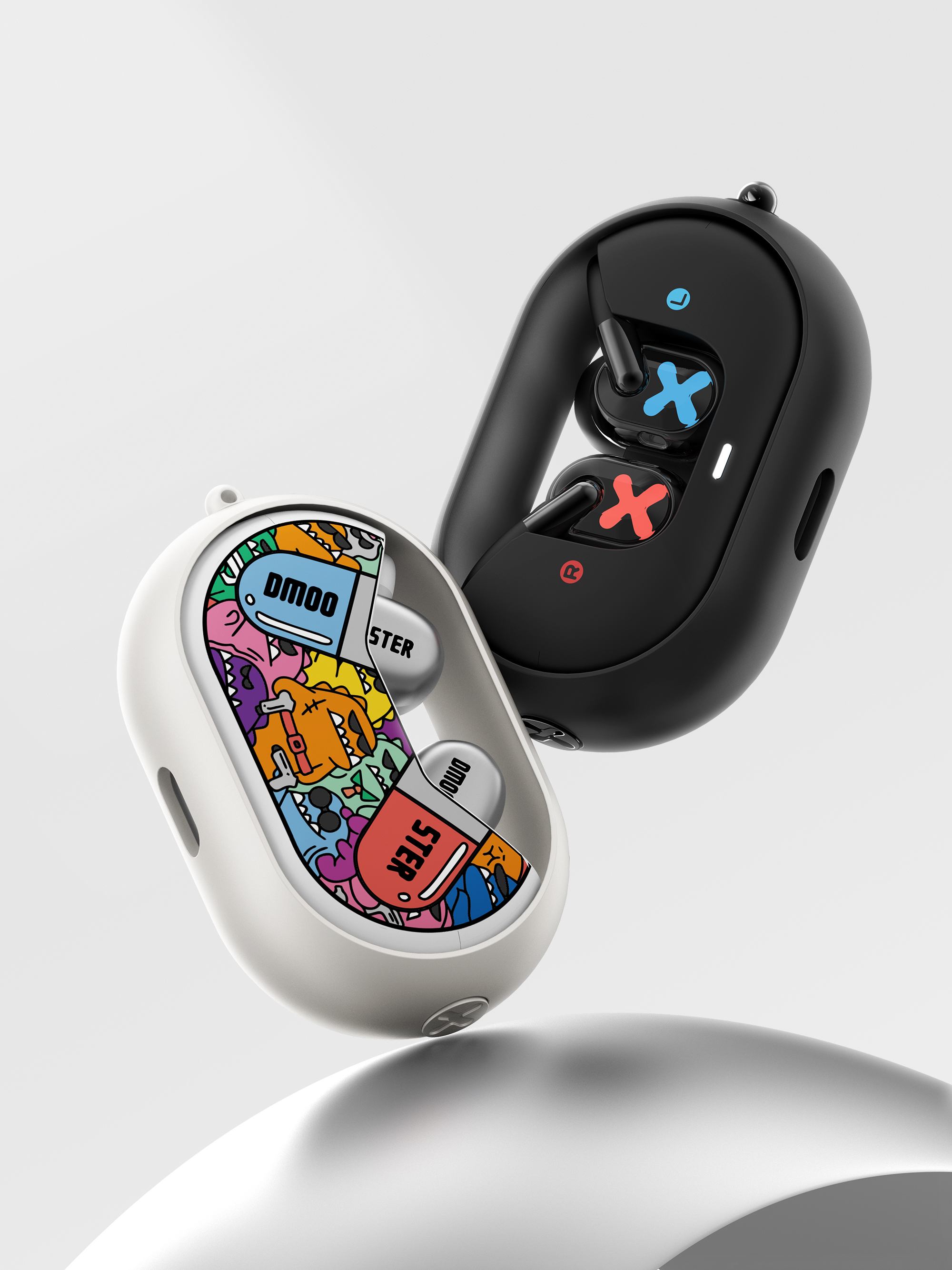 Big Monster，dmooster，ows，Open headphones，Bluetooth headset，industrial design，Render，headset，