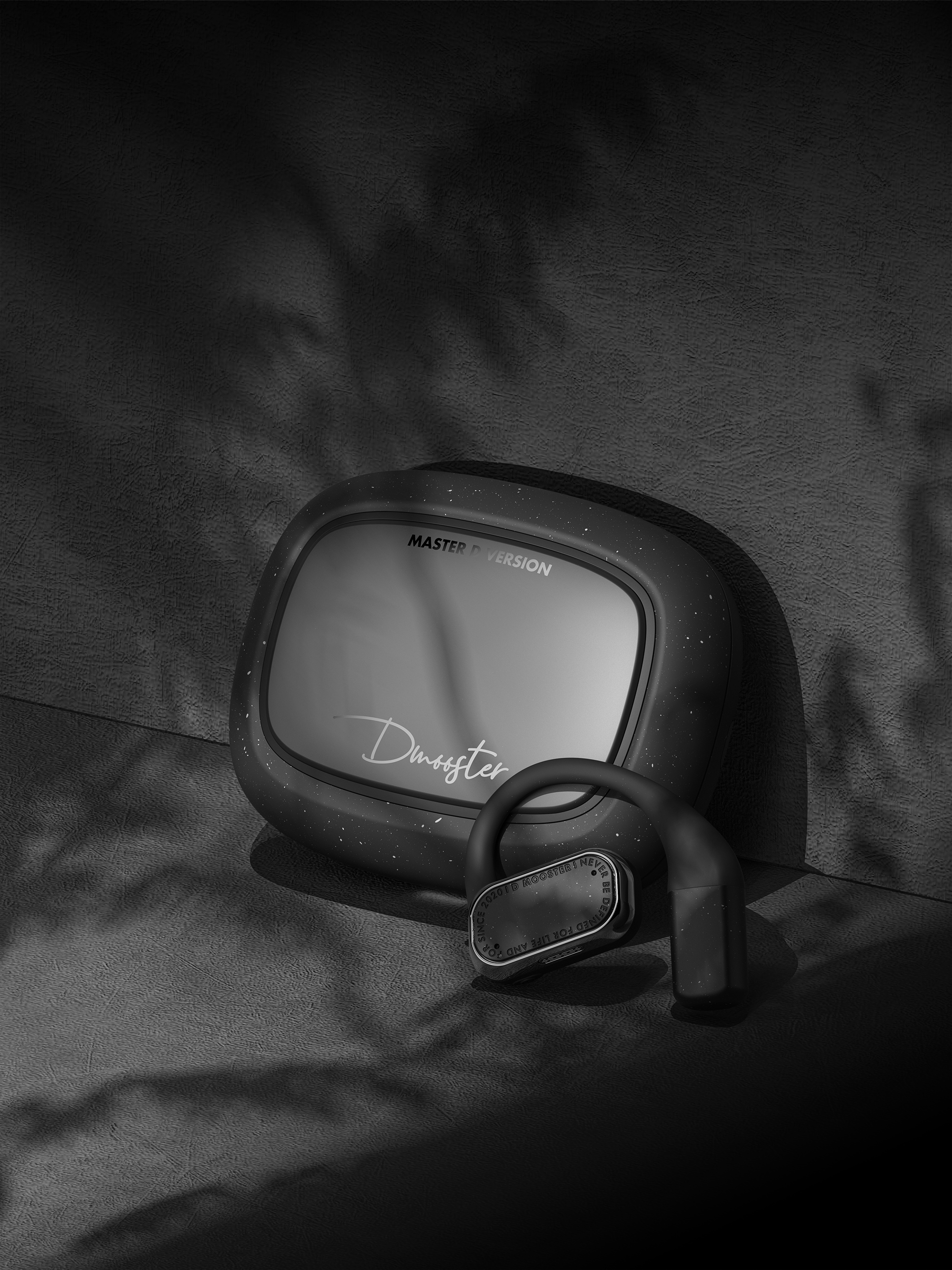 dmooster，Big Monster，headset，Bluetooth headset，owa，Open headphones，industrial design，Render，