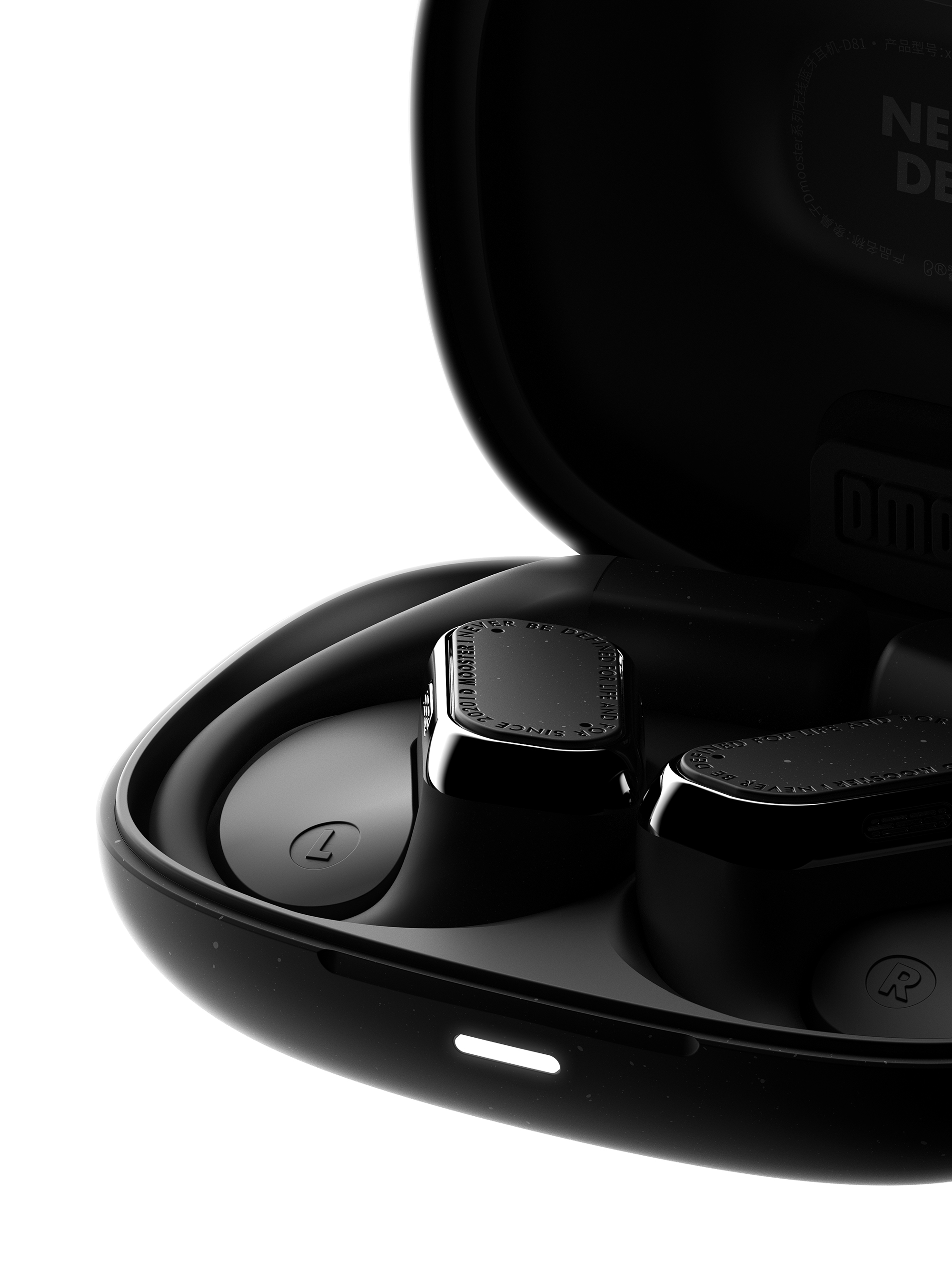 dmooster，Big Monster，headset，Bluetooth headset，owa，Open headphones，industrial design，Render，