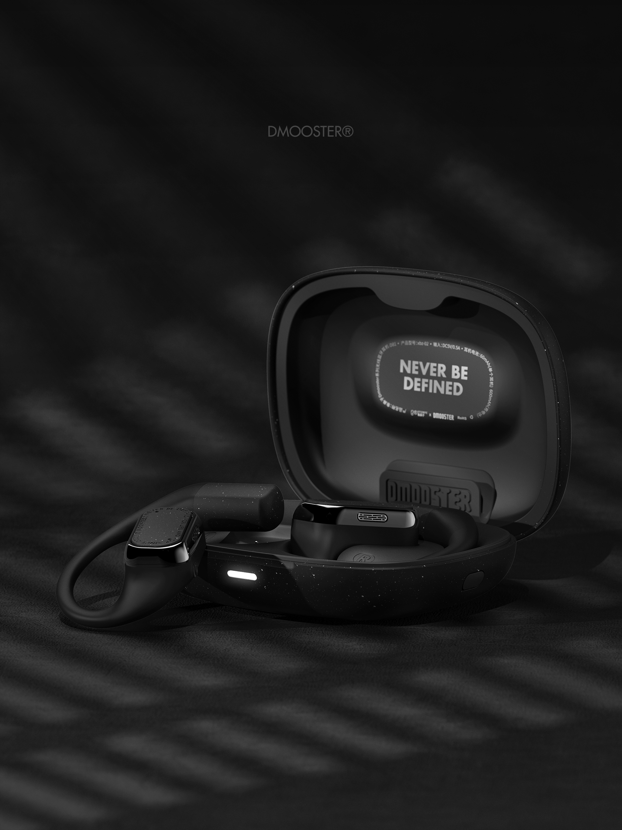 dmooster，Big Monster，headset，Bluetooth headset，owa，Open headphones，industrial design，Render，