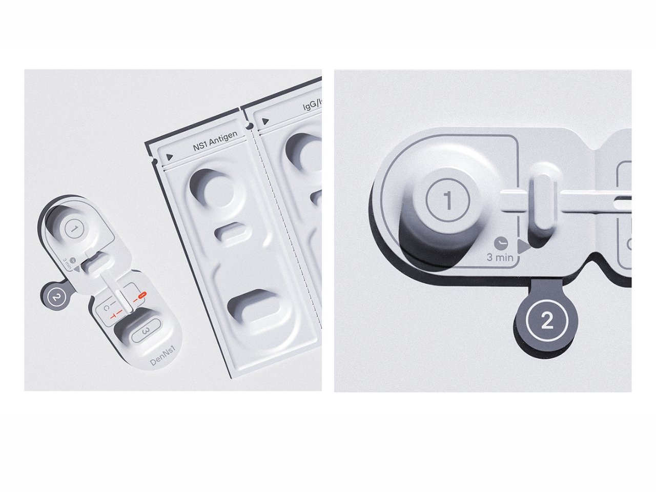 Kit，Medical supplies，Dengue home test kit，conceptual design，