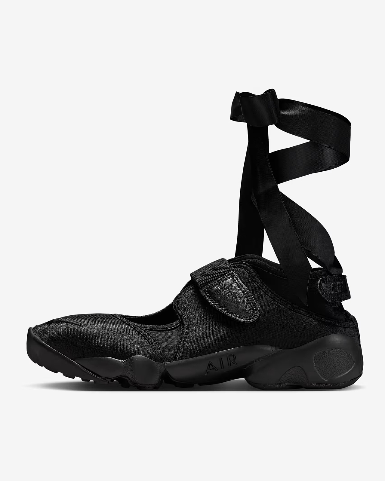 Rift Black Swan，Ballet shoes，Removable ribbon，Street Fashion，split-toe shoes，