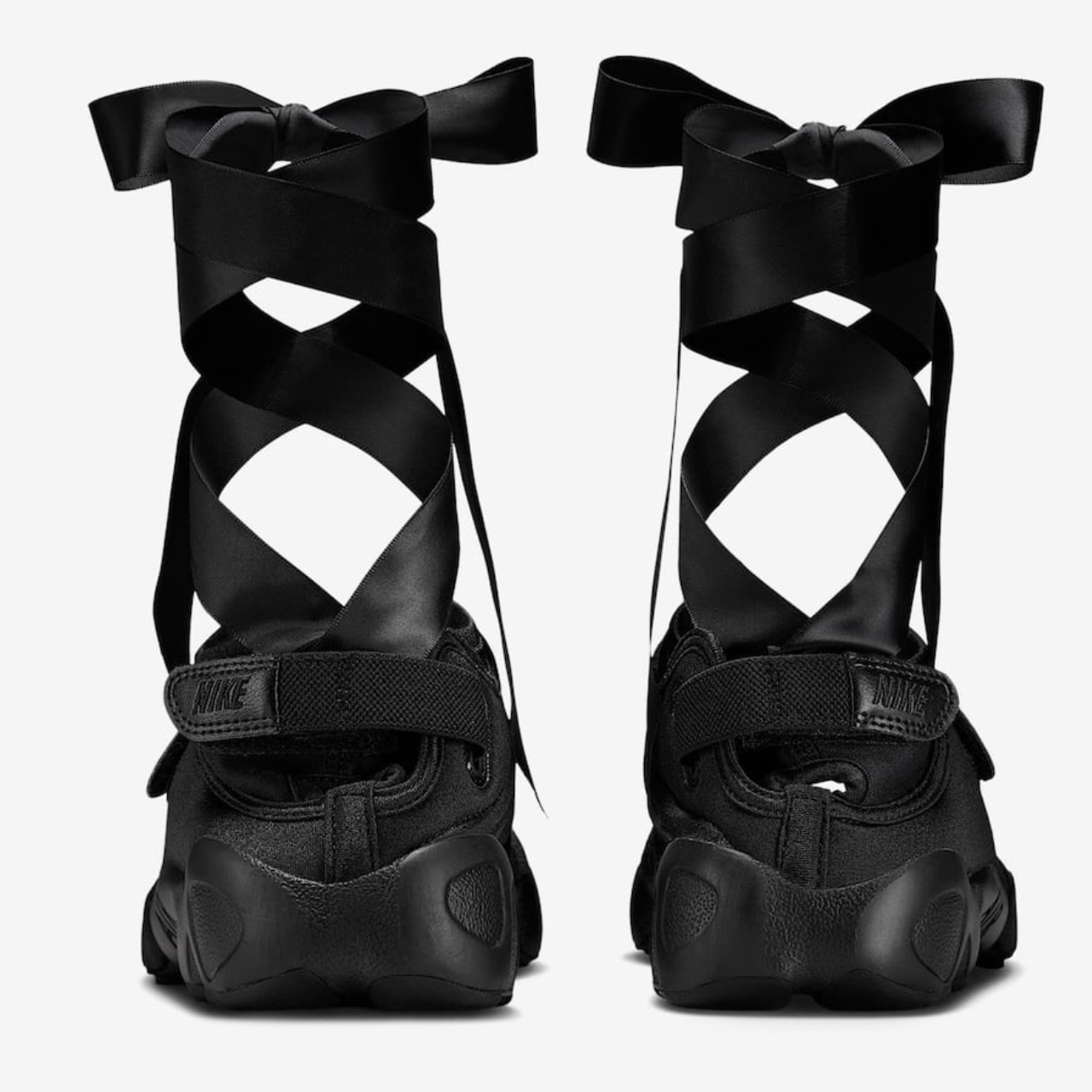 Rift Black Swan，Ballet shoes，Removable ribbon，Street Fashion，split-toe shoes，