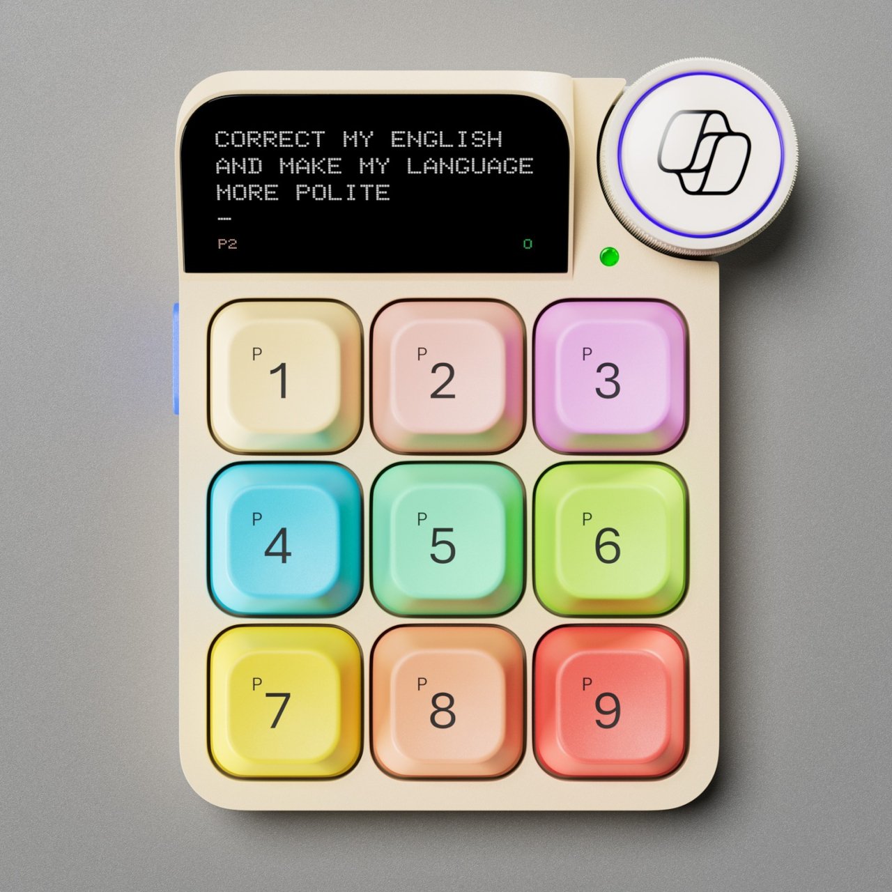 Retro Calculator，Programming button，Physical interaction，Minimal UX，Copilot Dock，
