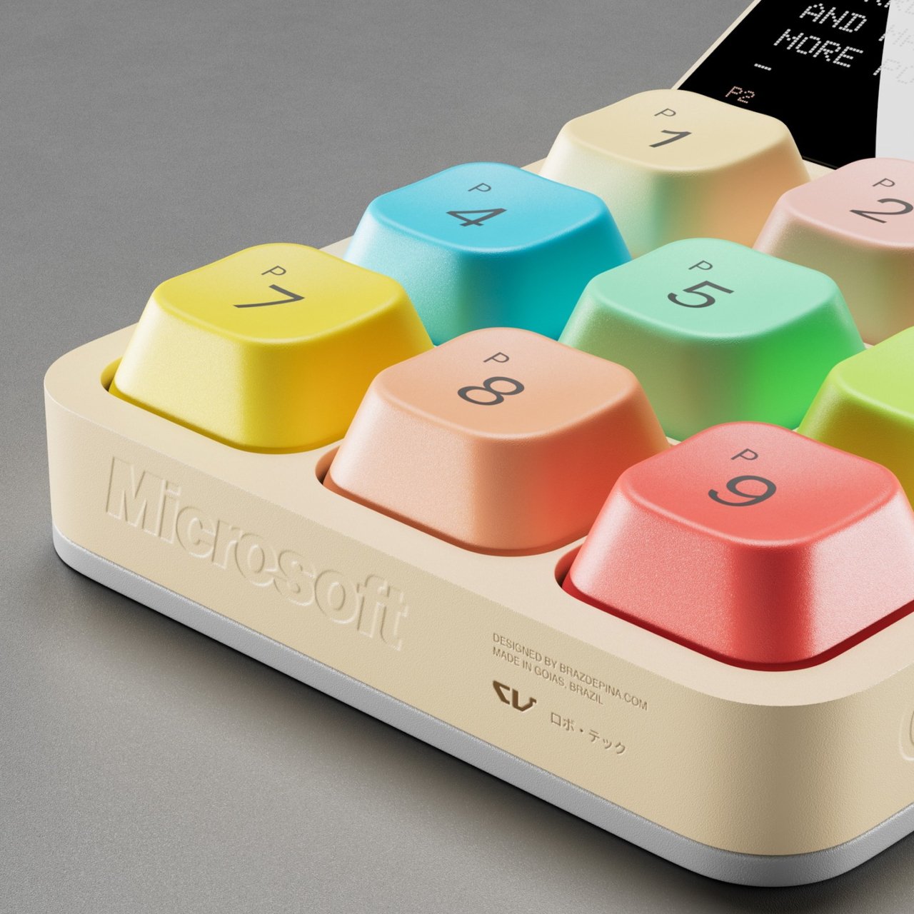 Retro Calculator，Programming button，Physical interaction，Minimal UX，Copilot Dock，