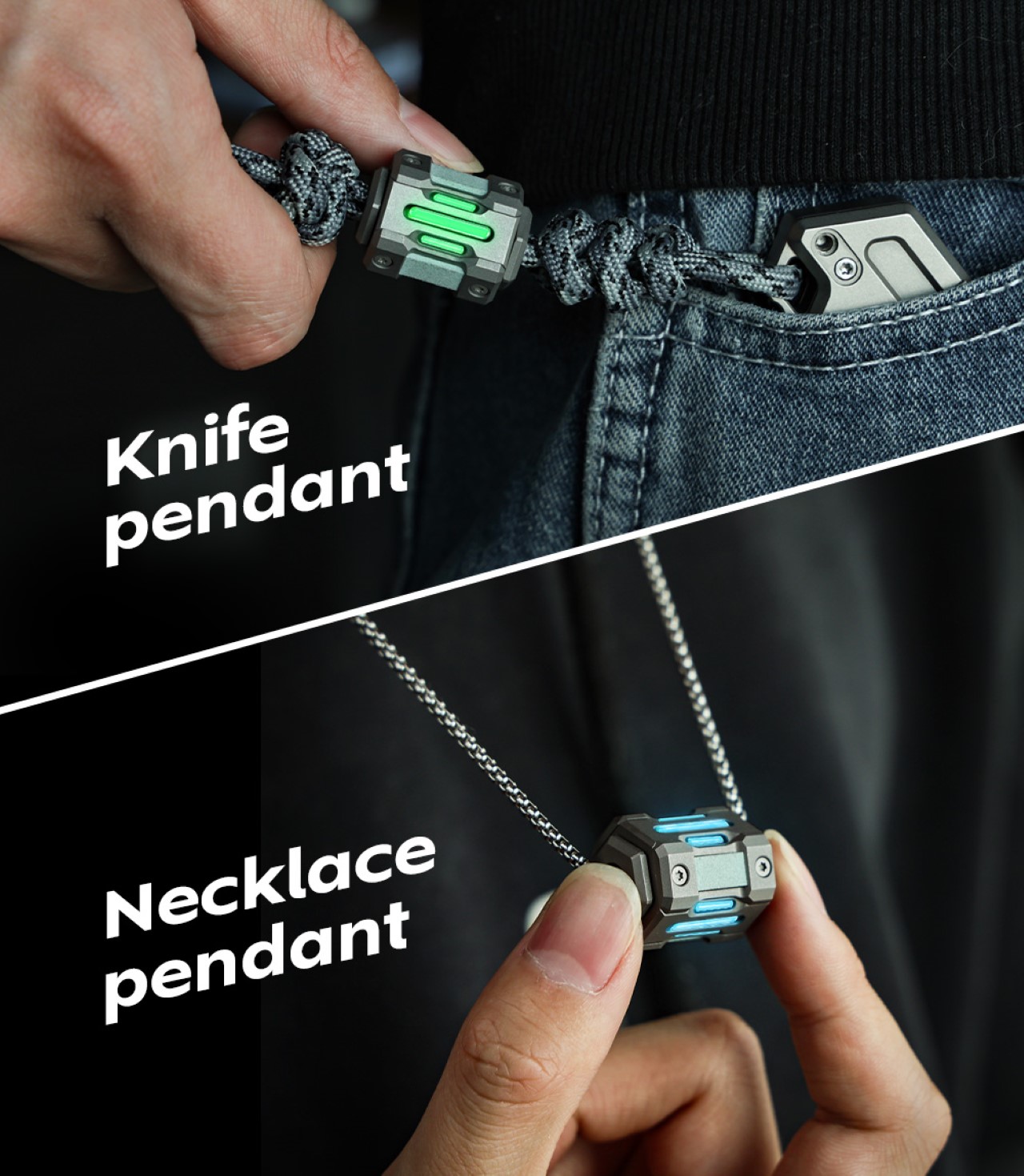 Knife sharpener，Necklace，titanium alloy，Outdoor artifact，mini，