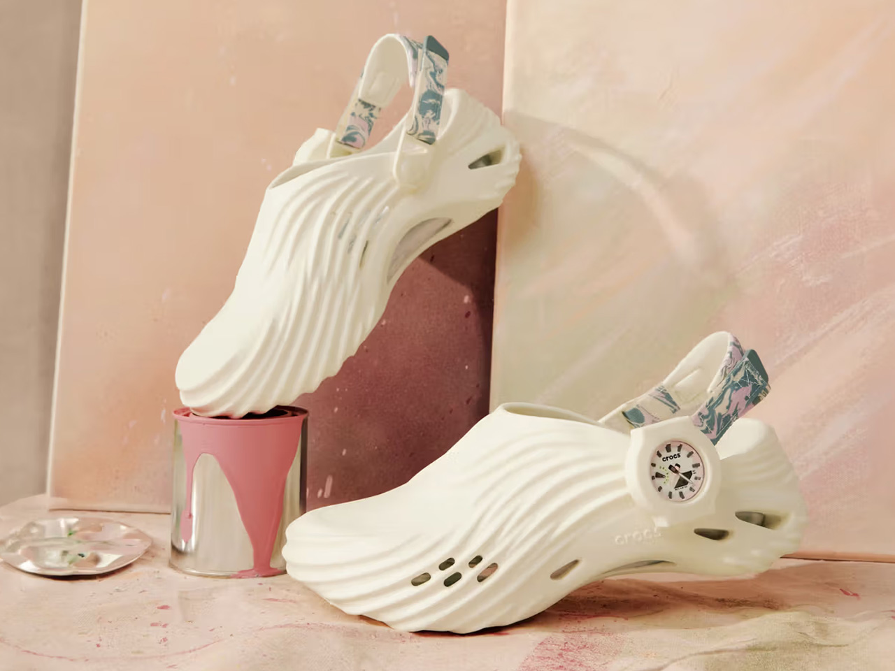 G-SHOCK × Crocs，Luminous Cave Shoes，G-SHOCK × Crocs，Modular wear，Marbling，Luminous Cave Shoes，Modular wear，Marbling，