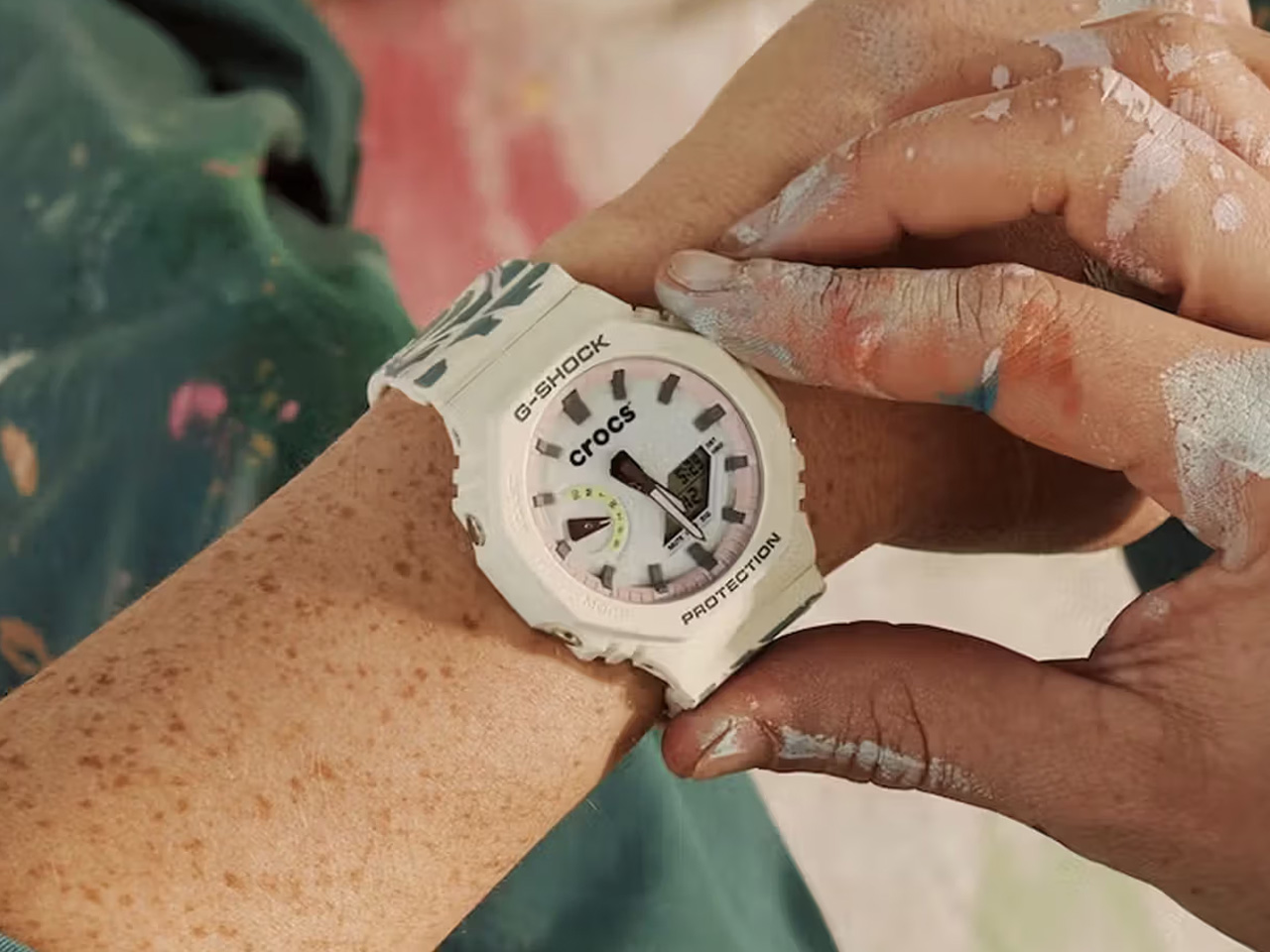 G-SHOCK × Crocs，Luminous Cave Shoes，G-SHOCK × Crocs，Modular wear，Marbling，Luminous Cave Shoes，Modular wear，Marbling，