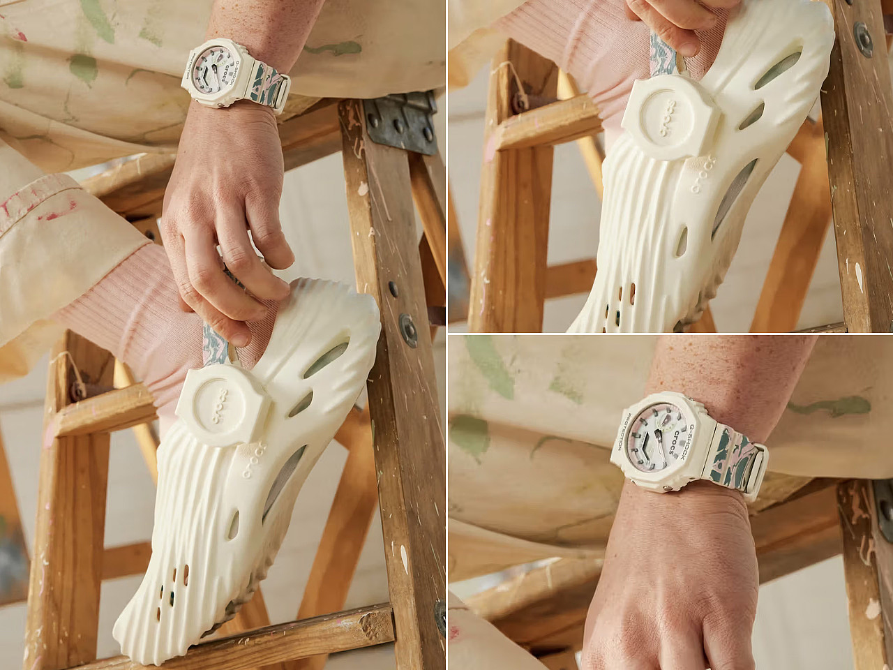 G-SHOCK × Crocs，Luminous Cave Shoes，G-SHOCK × Crocs，Modular wear，Marbling，Luminous Cave Shoes，Modular wear，Marbling，