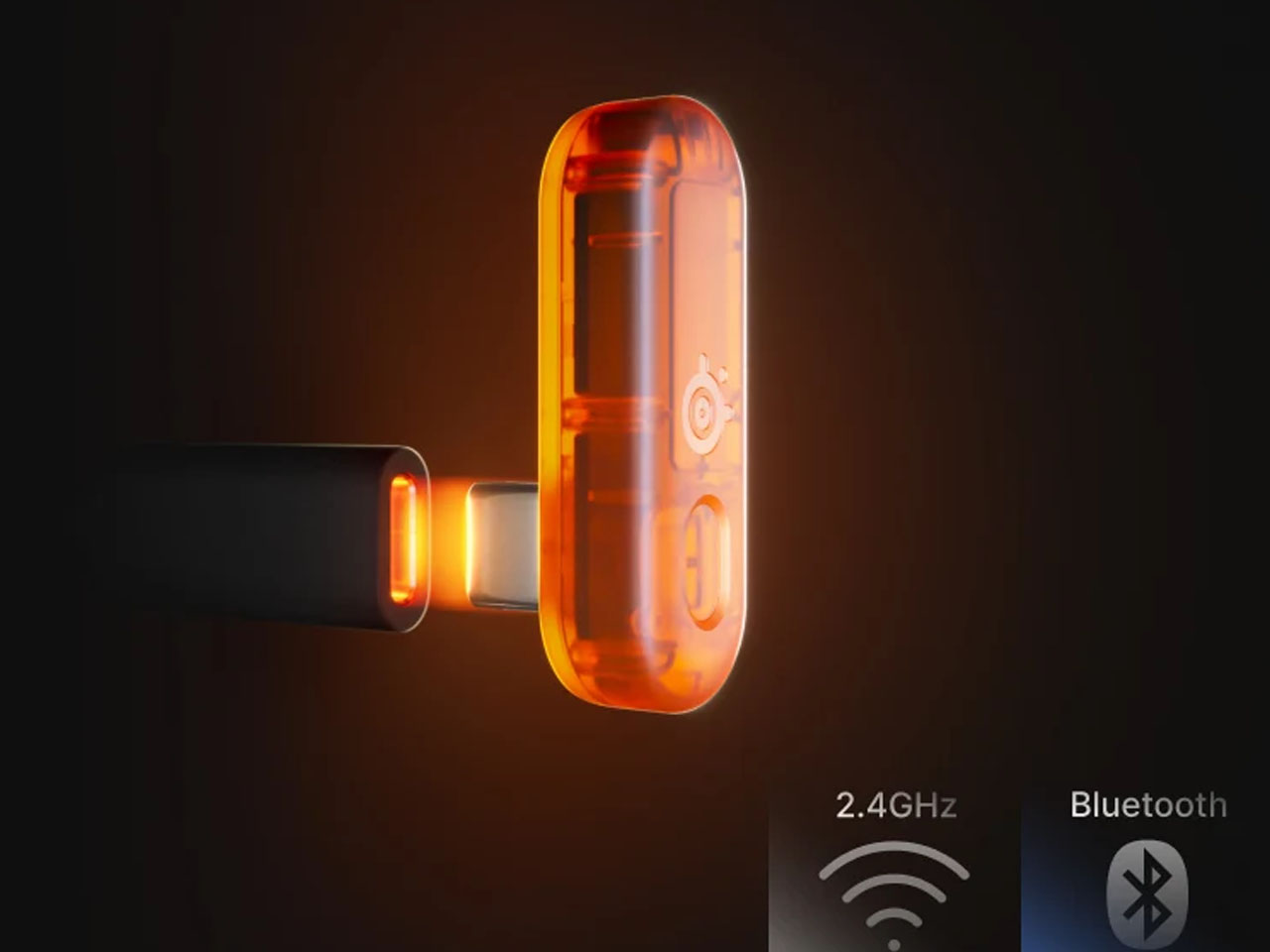 translucent orange，E-sports headset，Active noise reduction，Ergonomic Fit，