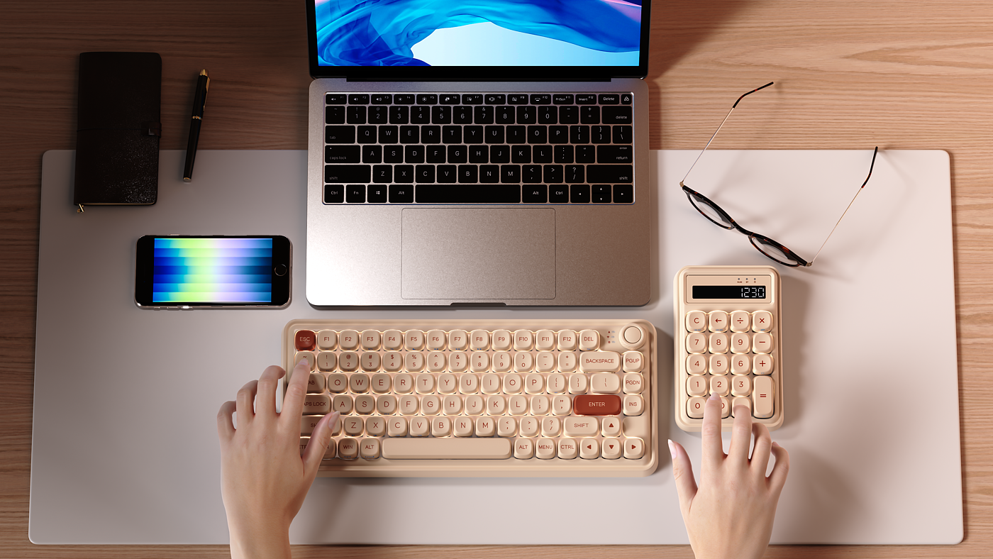 Yuanqi sugar，Key mouse，keyboard，to work in an office，senior，texture，