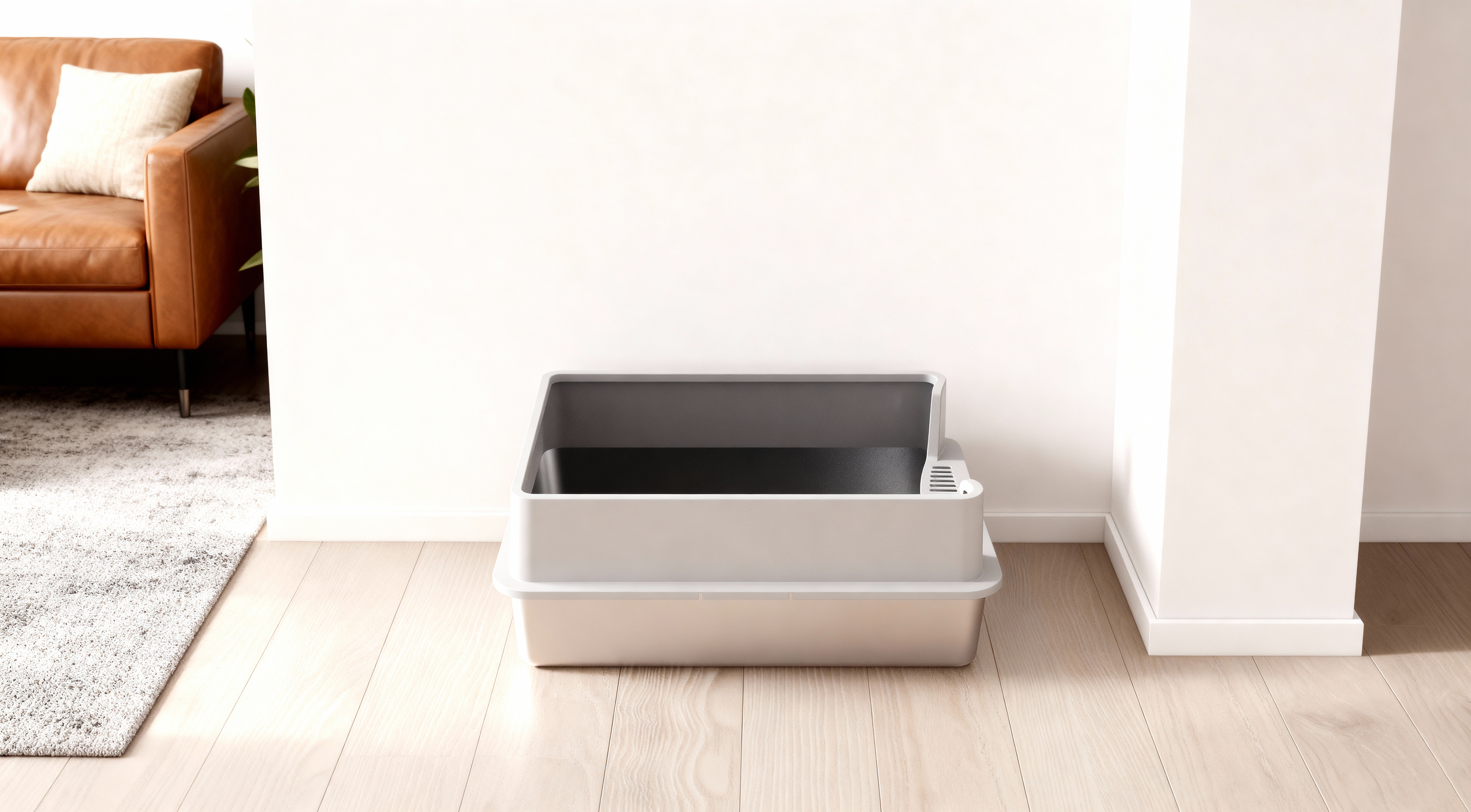 Cat litter box, metal litter box, pet supplies, cat toys，