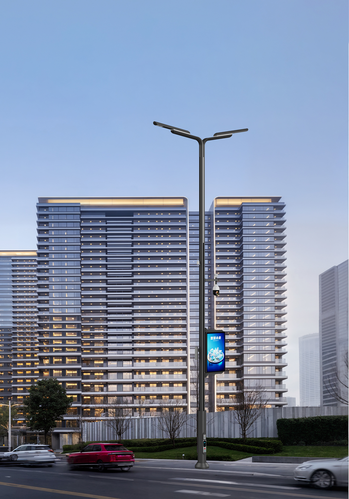 lighting，Smart street lamp，City Night Guardian，Technology street lamp，