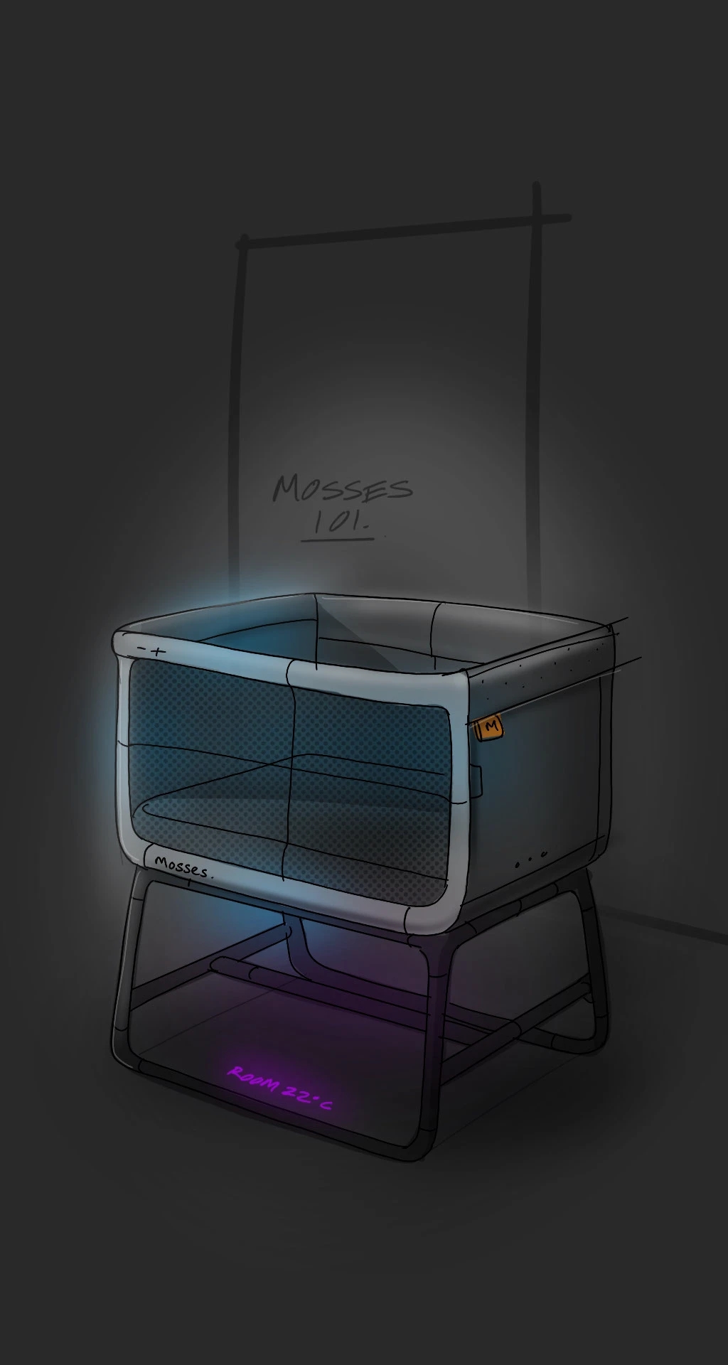 Mosses 101，Baby bed，Maternal and infant products，product design，