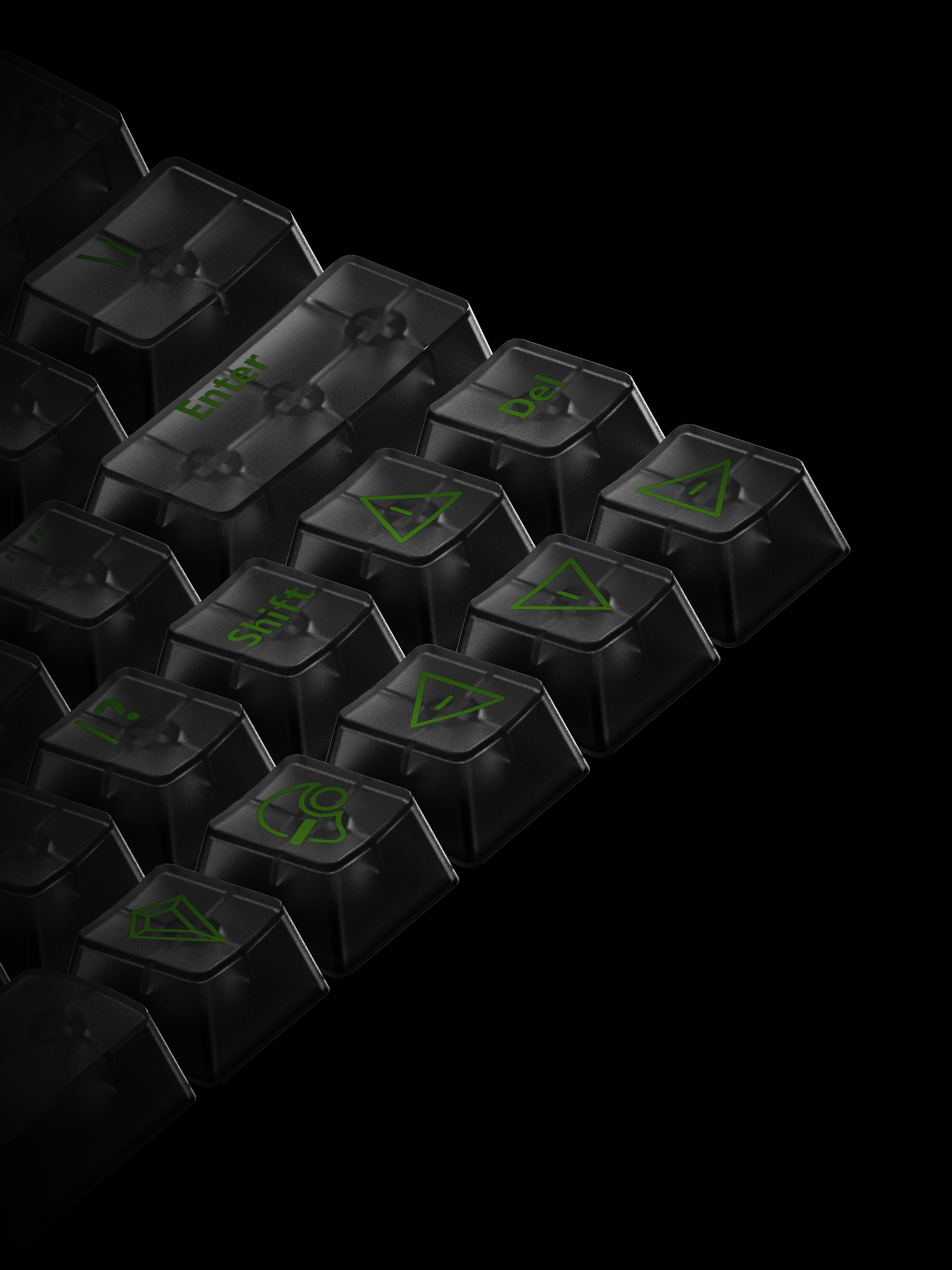dmooster，Drunk Deer，Big Monster，Magnetic axis keyboard，Gaming keyboard，keyboard，industrial design，Render，