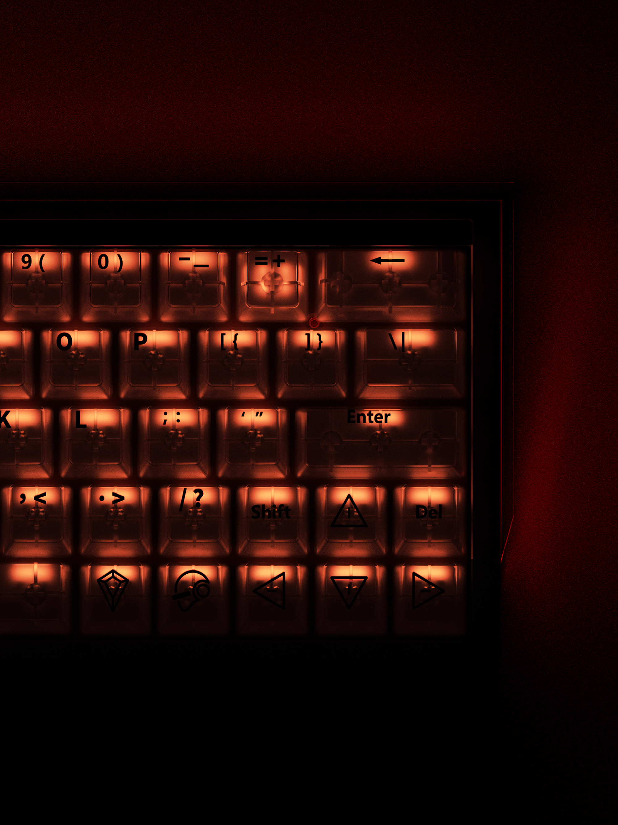 dmooster，Drunk Deer，Big Monster，Magnetic axis keyboard，Gaming keyboard，keyboard，industrial design，Render，