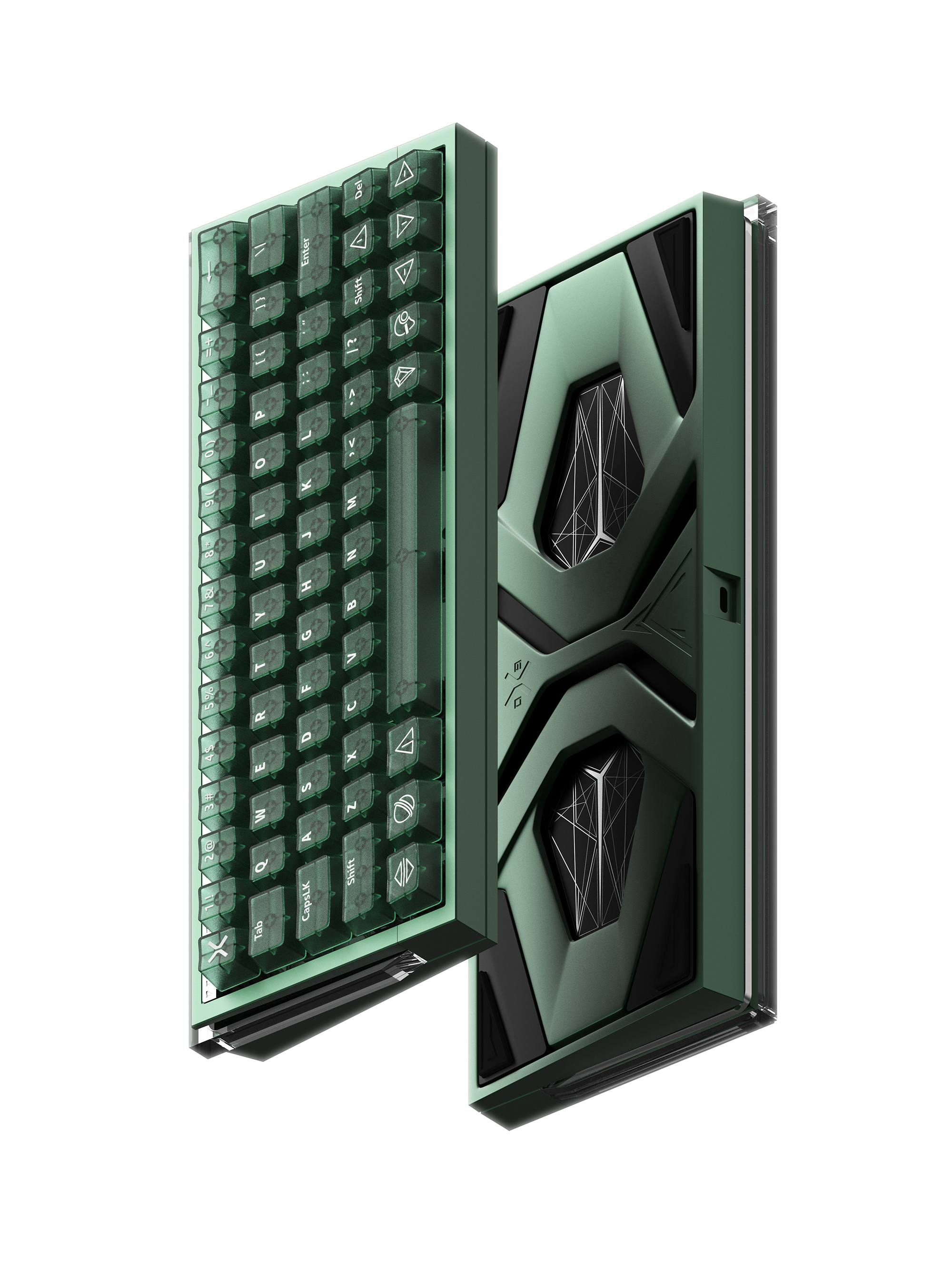 dmooster，Drunk Deer，Big Monster，Magnetic axis keyboard，Gaming keyboard，keyboard，industrial design，Render，