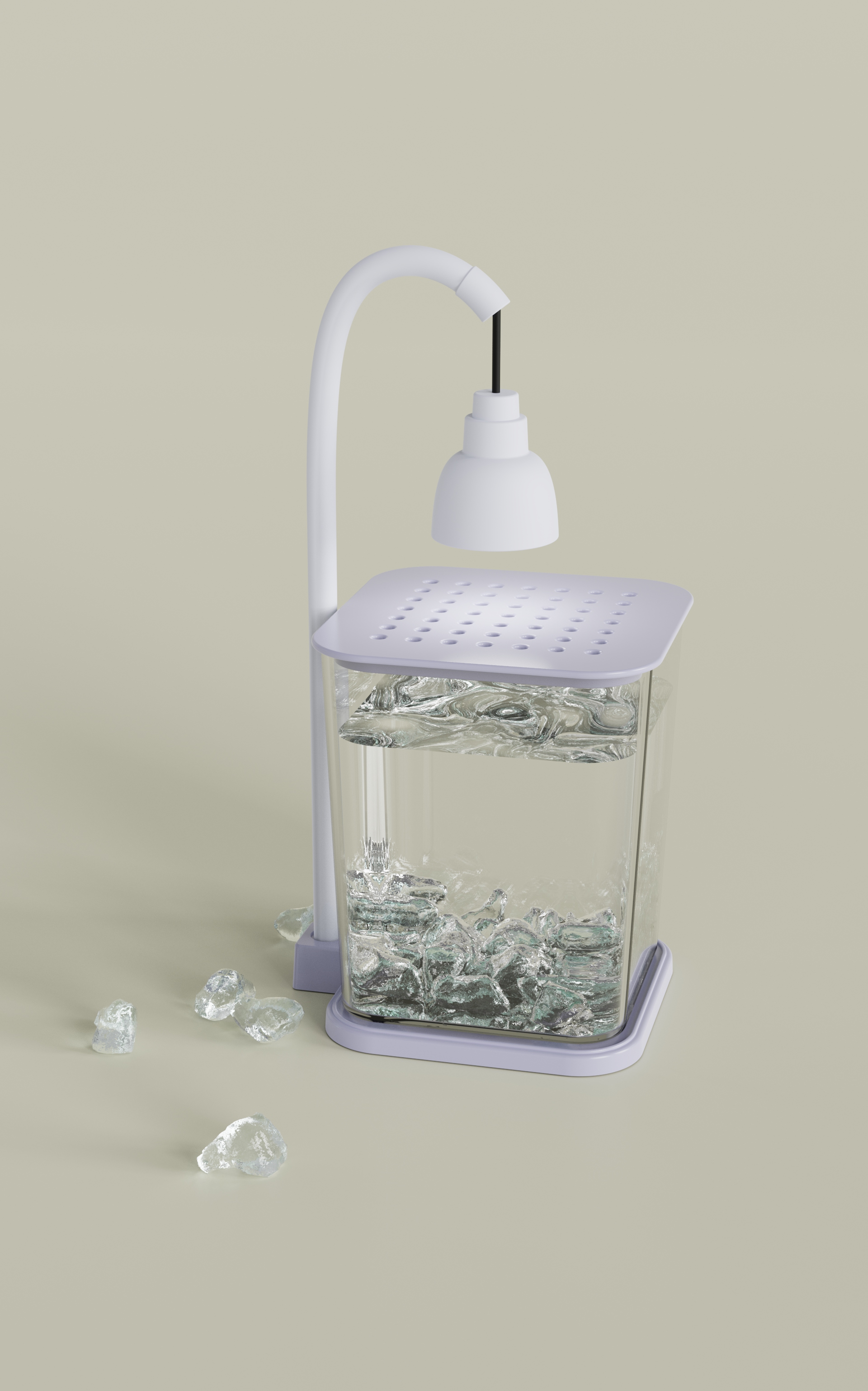 fish tank, transparent, bucket fish tank，