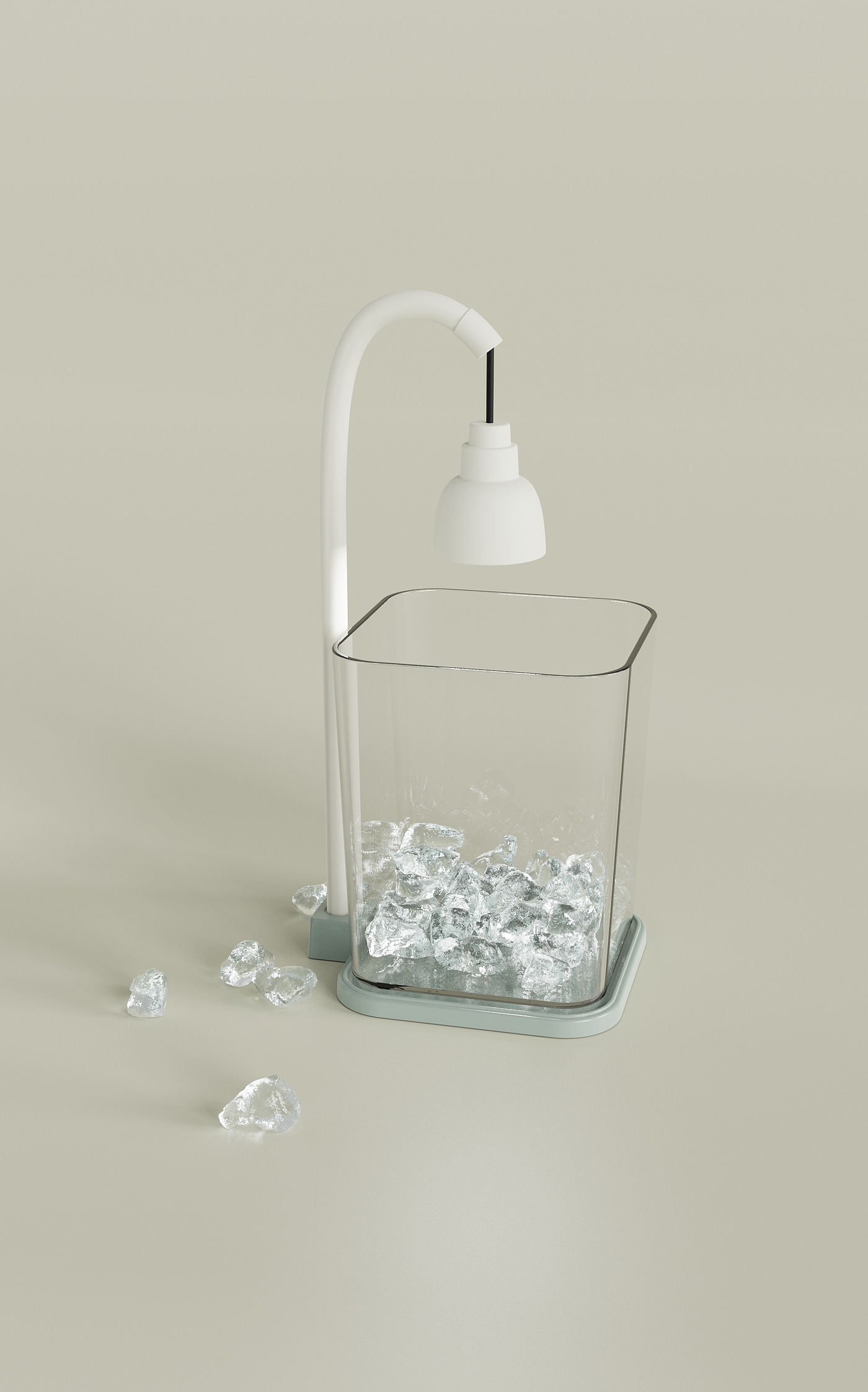 fish tank, transparent, bucket fish tank，