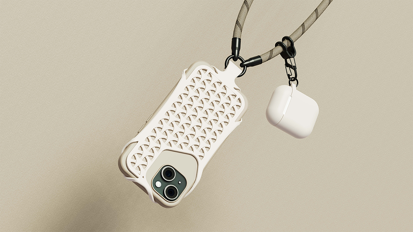 Mobile phone shell，Mobile Accessories，Hanging rope，Creative design，Portable，