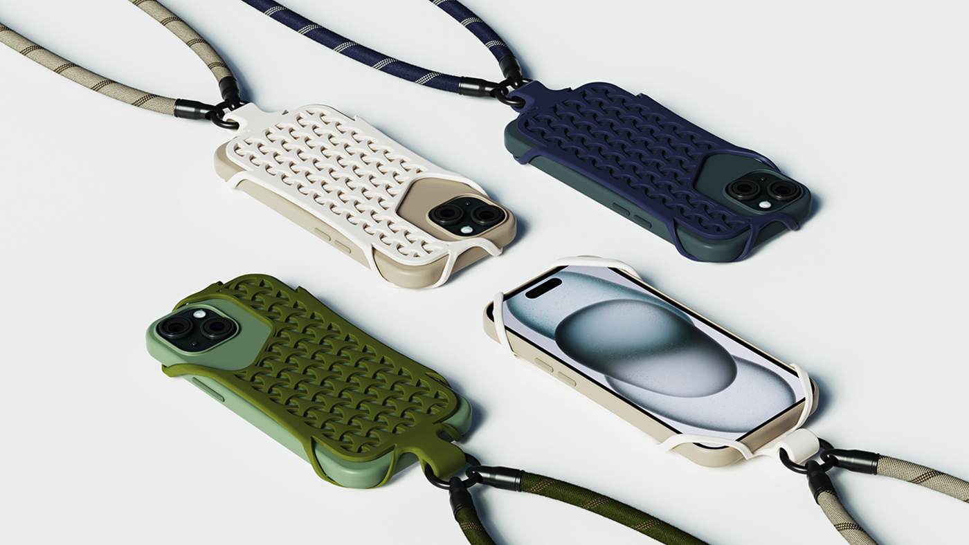 Mobile phone shell，Mobile Accessories，Hanging rope，Creative design，Portable，