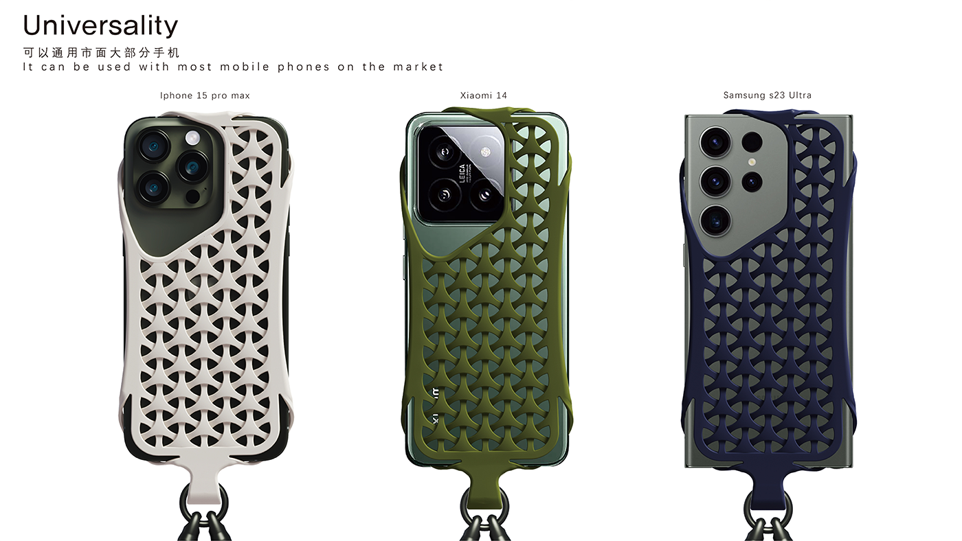 Mobile phone shell，Mobile Accessories，Hanging rope，Creative design，Portable，