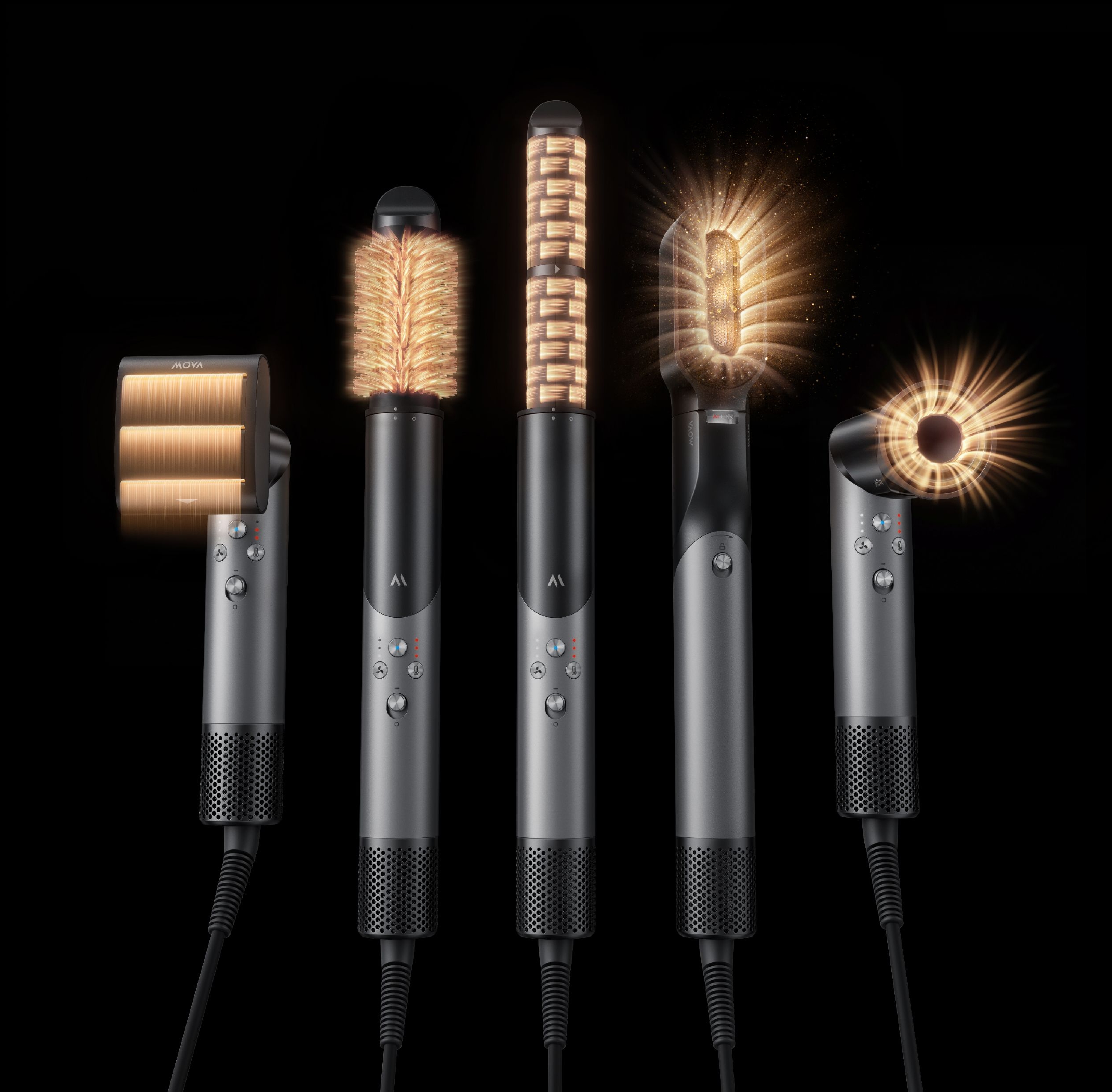 product design，industrial design，hair drier，Styler，fold，Pursuit，Hair Styling，Render，