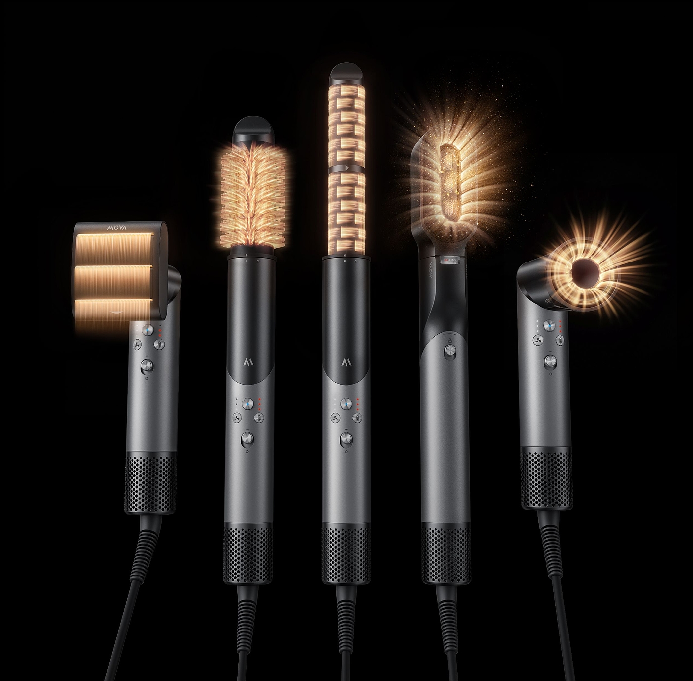 product design，industrial design，hair drier，Styler，fold，Pursuit，Hair Styling，Render，