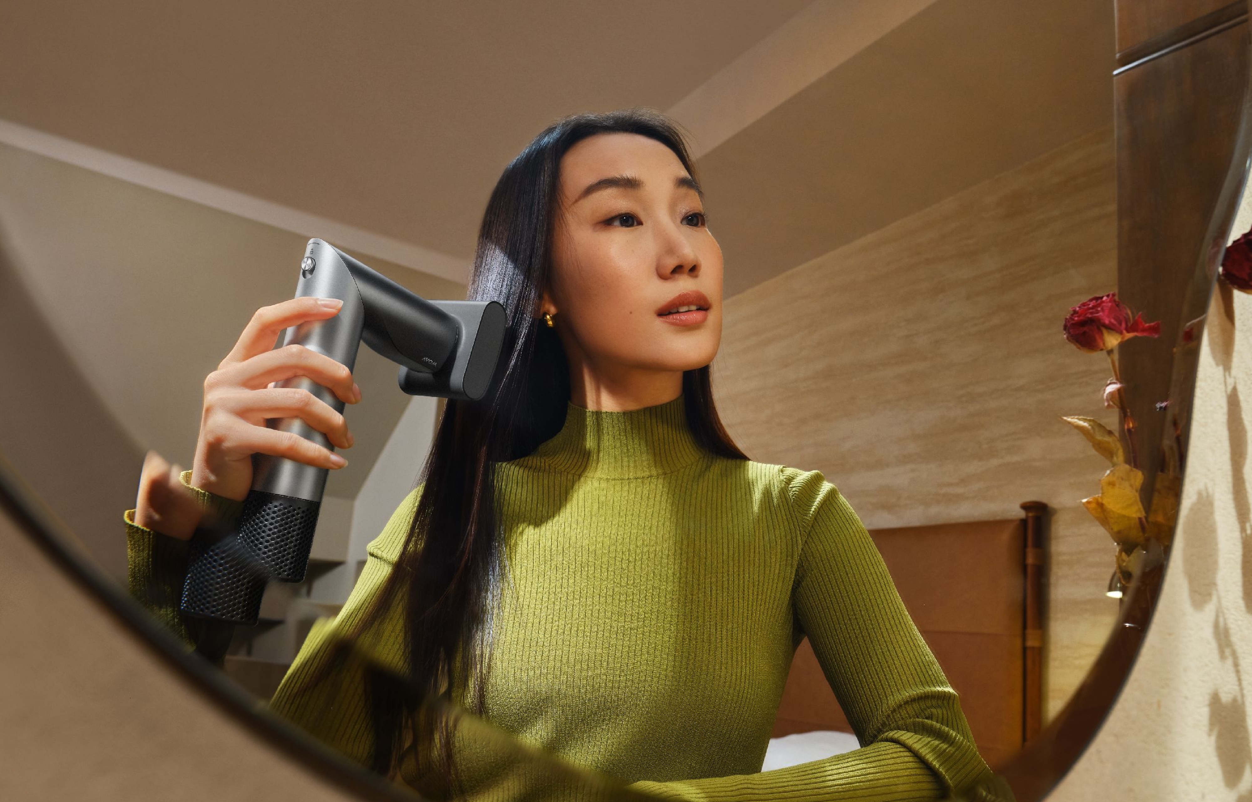 product design，industrial design，hair drier，Styler，fold，Pursuit，Hair Styling，Render，