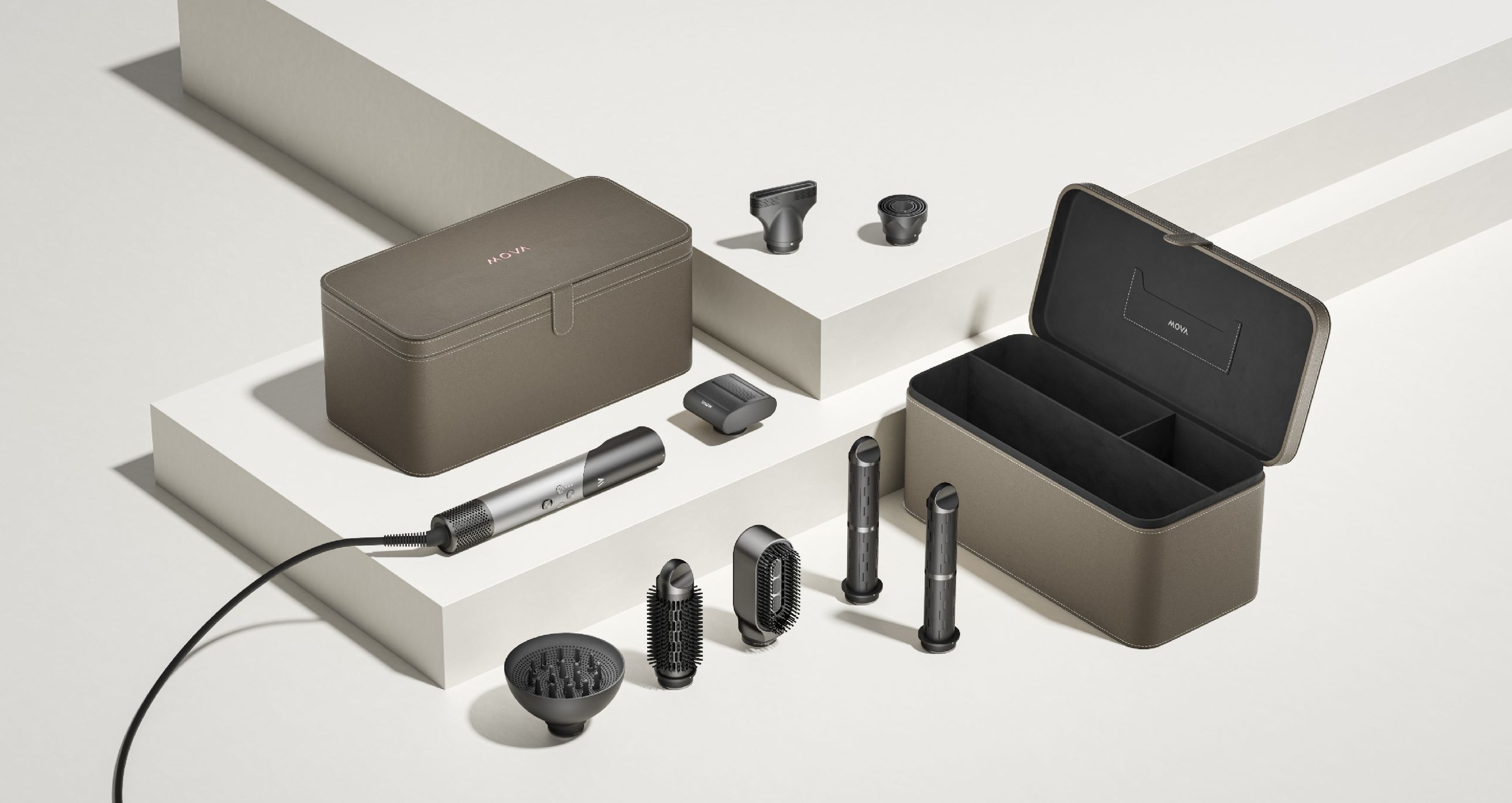 product design，industrial design，hair drier，Styler，fold，Pursuit，Hair Styling，Render，