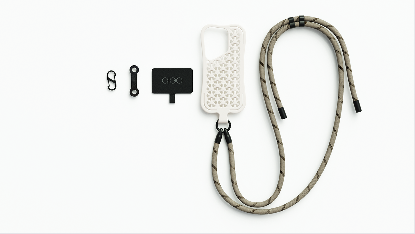 Mobile phone shell，Mobile Accessories，Hanging rope，Creative design，Portable，