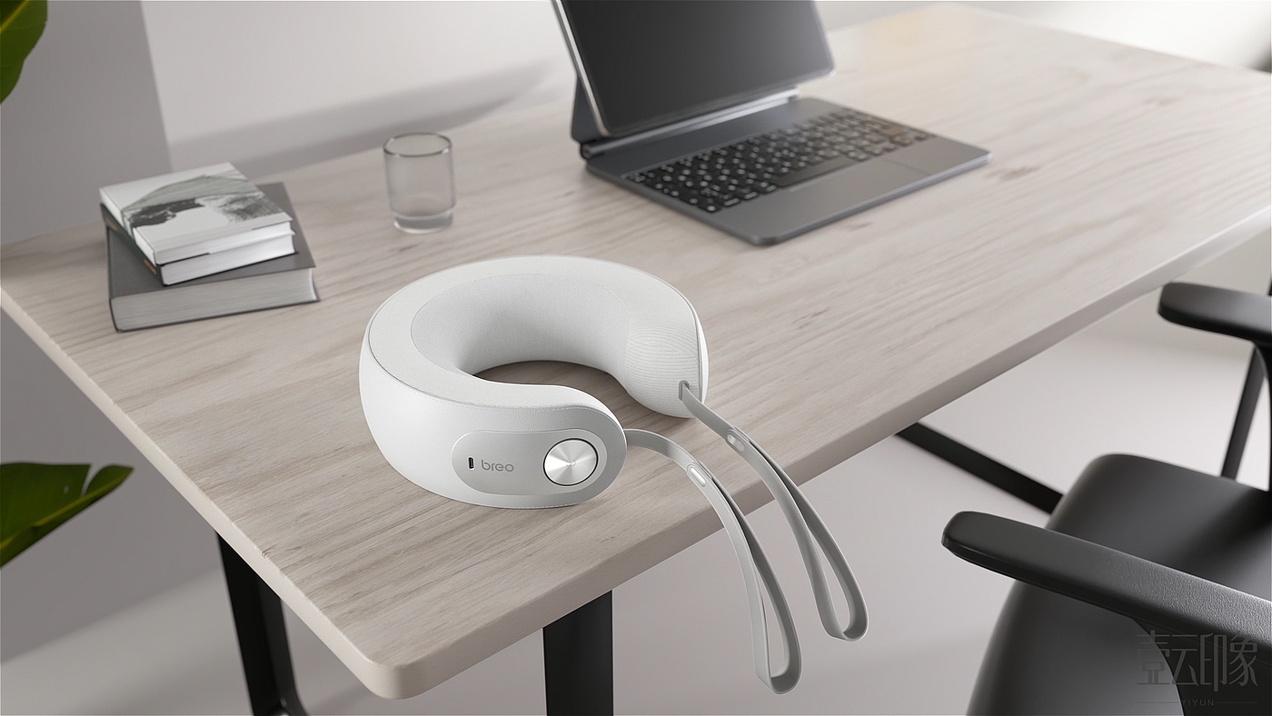 CG Advertising Video，3D animated promotional film，Product creativity，Product function，Modeling and rendering，advertising，Neck massager，