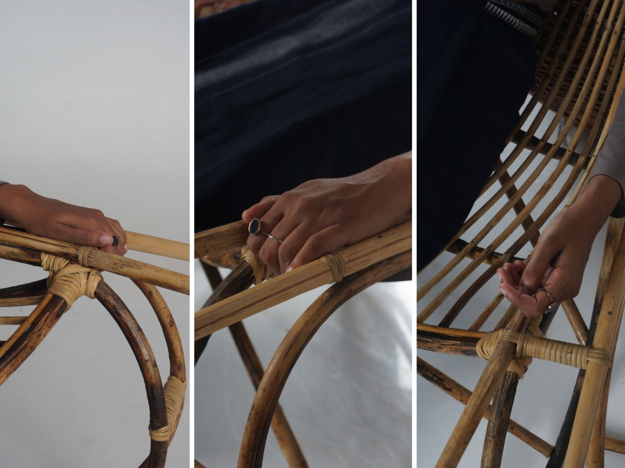 Ary Cane，Unique design，cane chair，Sitting posture，