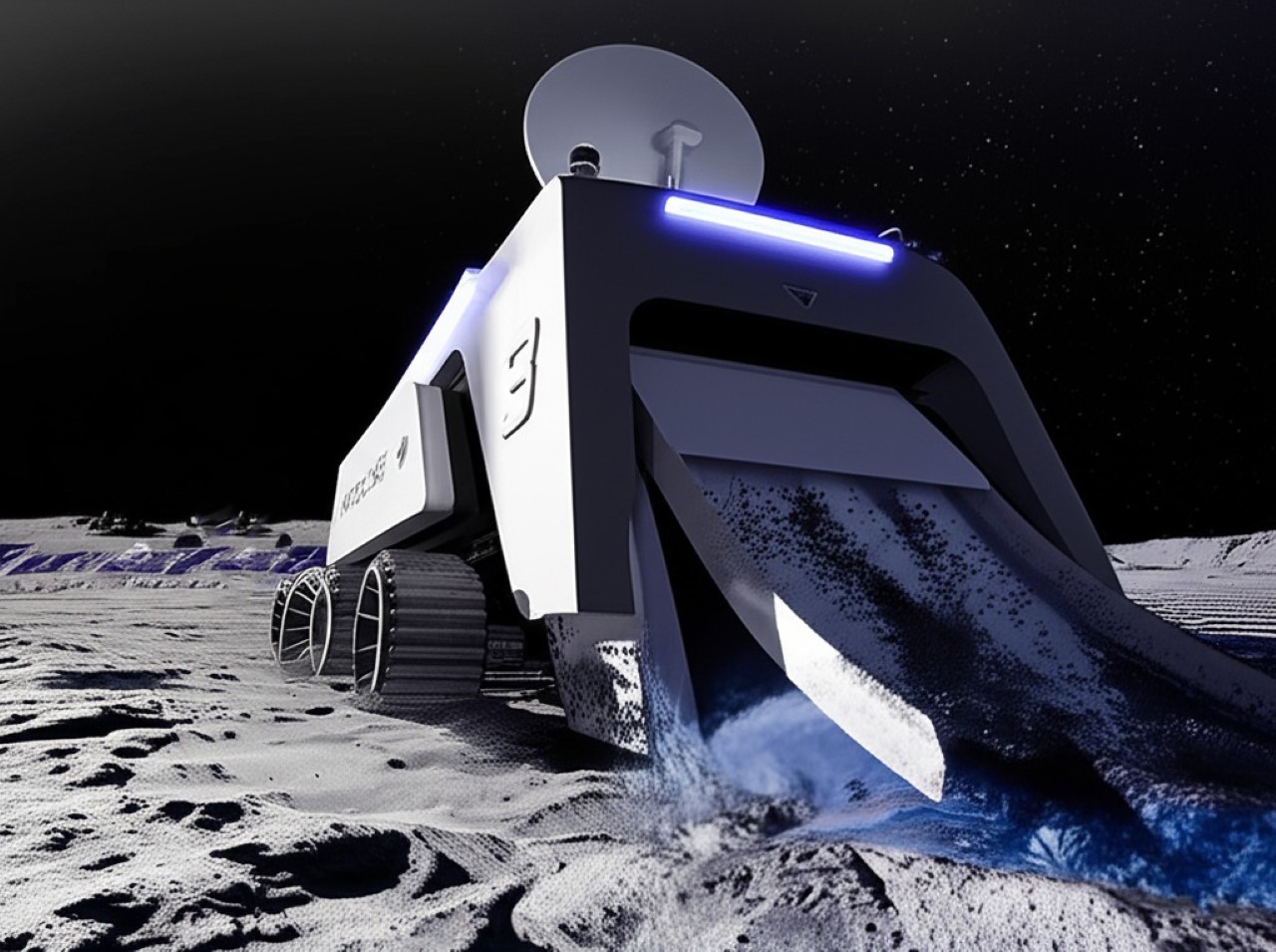 Moon Mining，Quantum Computing，Lunar Harvester，nuclear fusion，