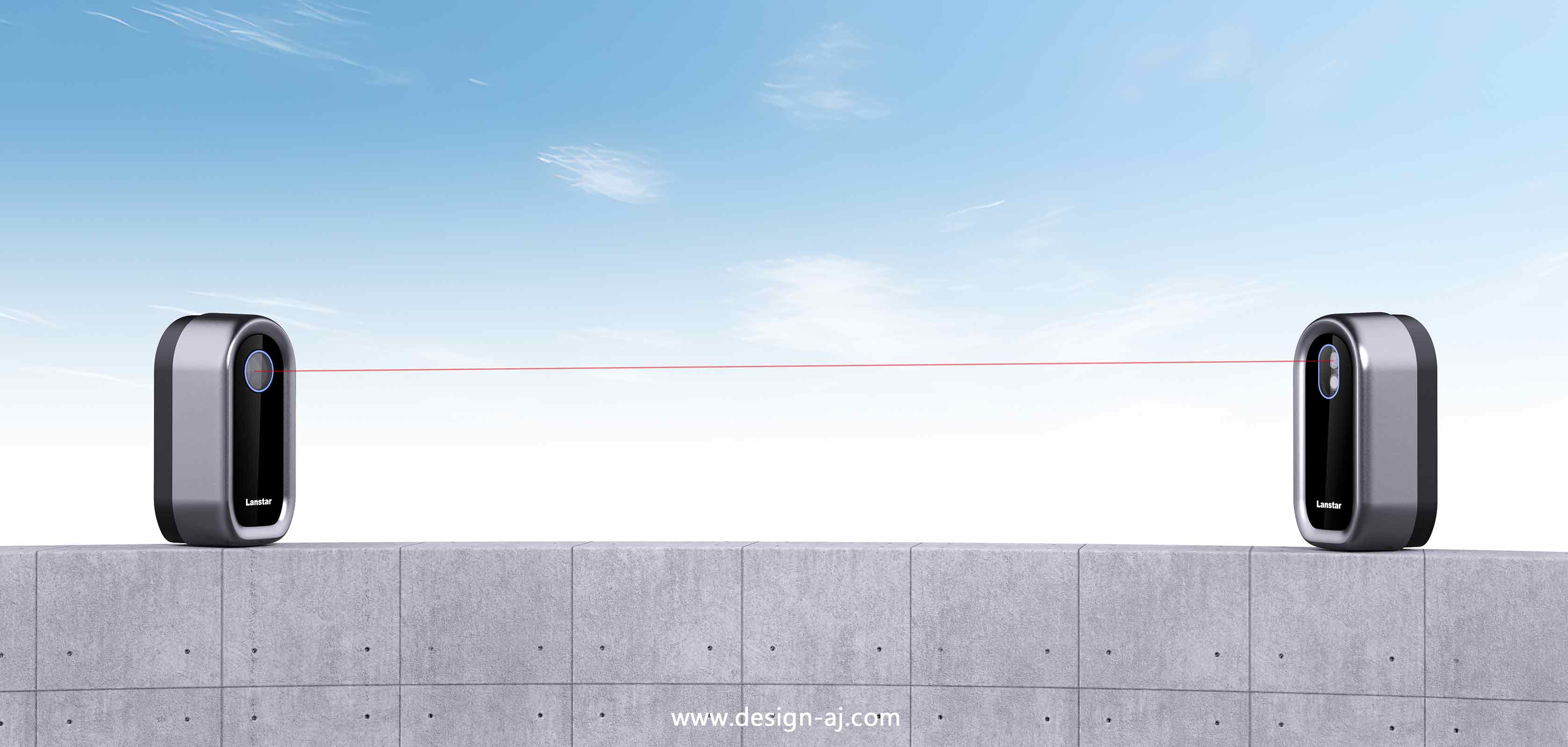 Design of dual-source laser beam detector，laser equipment design，detector design，Laser Product Design，Aijia industrial design，Appearance design，Security Product Design，Inspection Product Design，