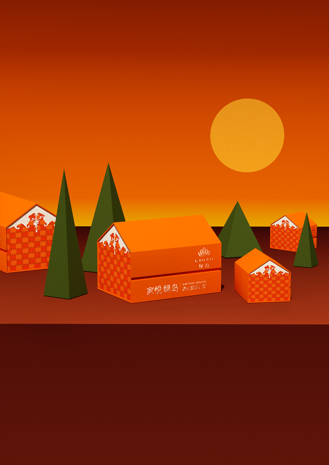 packing design，Gift box design，Mid Autumn Festival gift box，Brand design，Appearance design，Box design，packing，product design，